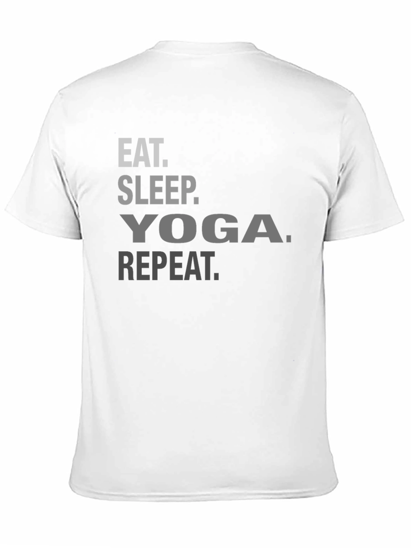 Eat Sleep Yoga Repeat T-Shirt - Black Casual Tee