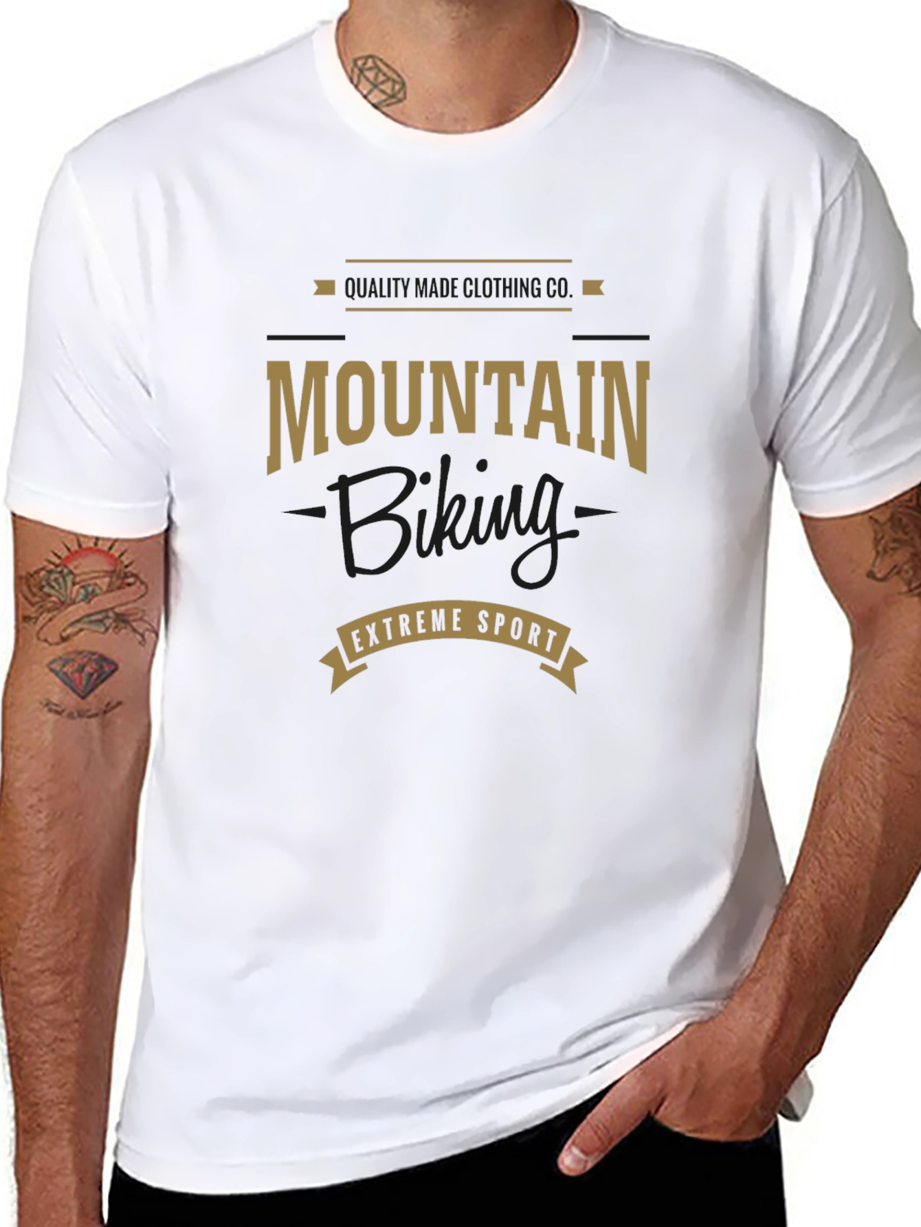 Mountain Biking Extreme Sport Graphic T-Shirt