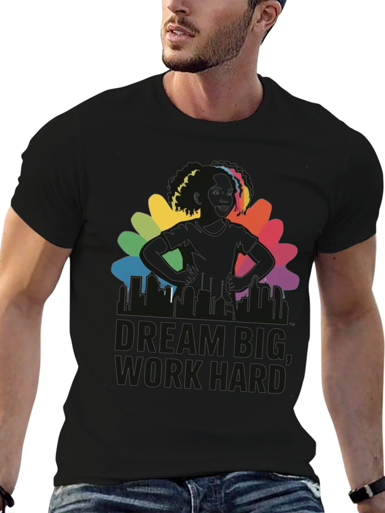 Dream Big Graphic Tee - Black
