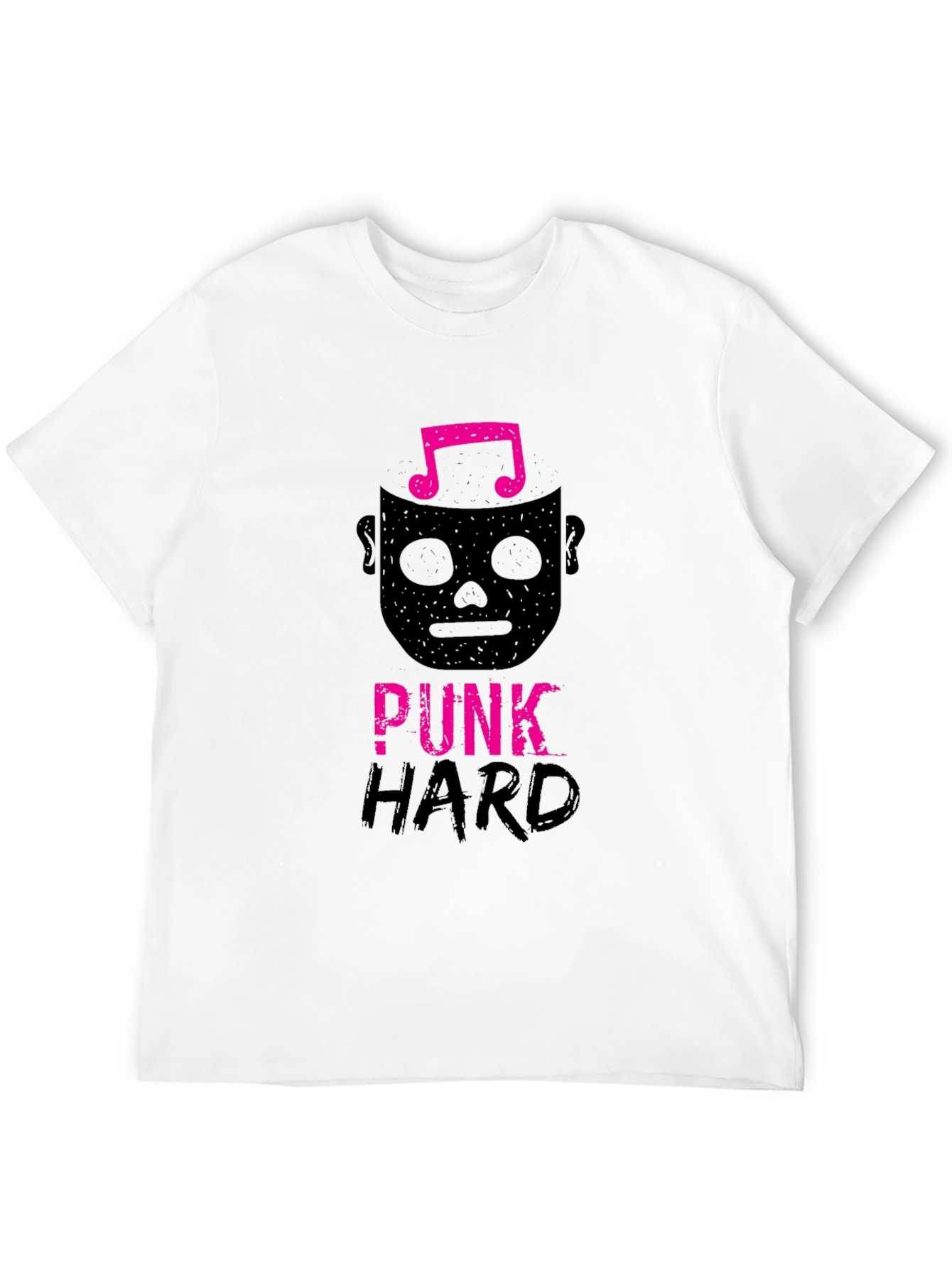 Punk Hard Graphic Tee - Black