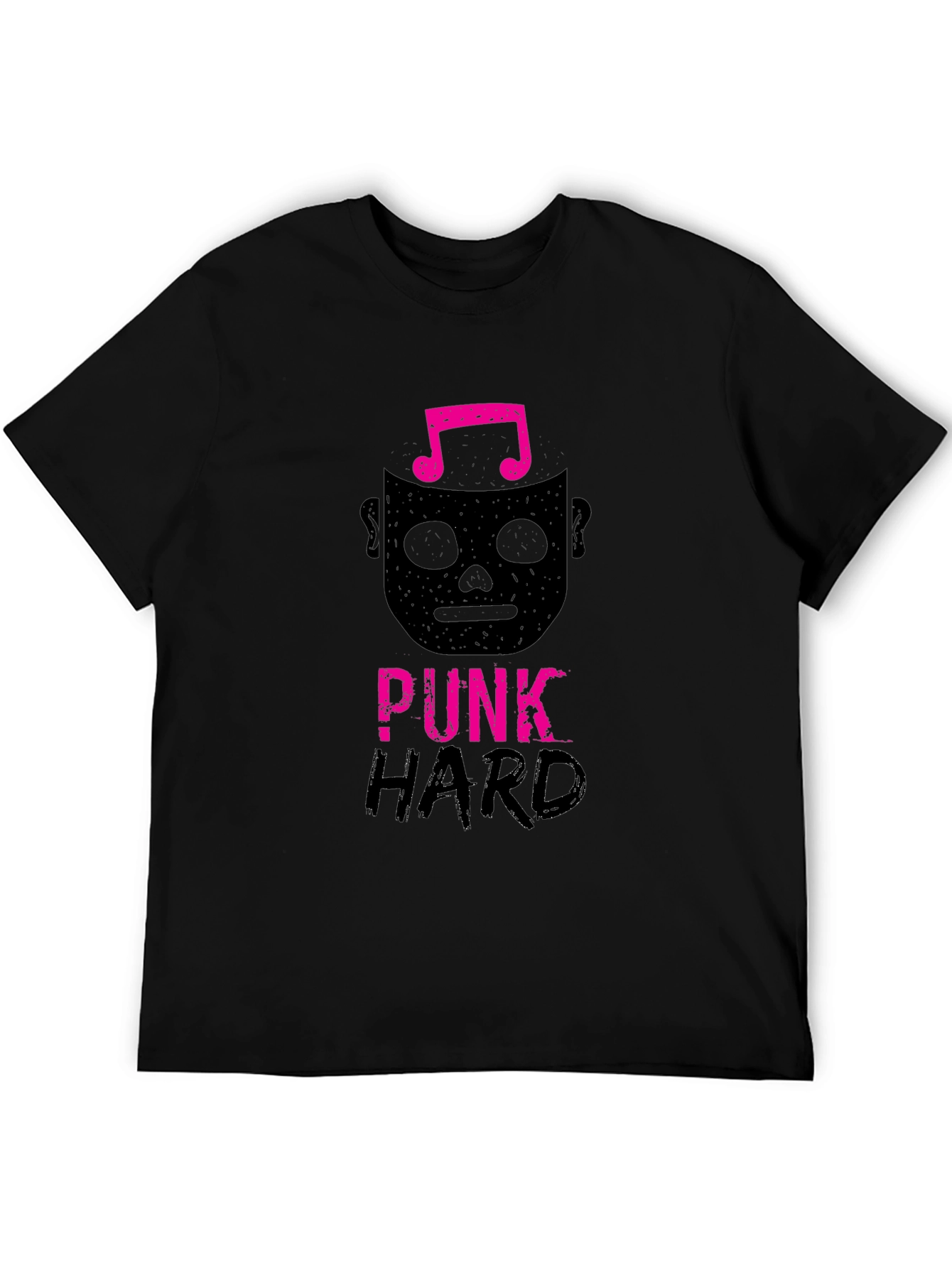 Punk Hard Graphic Tee - Black