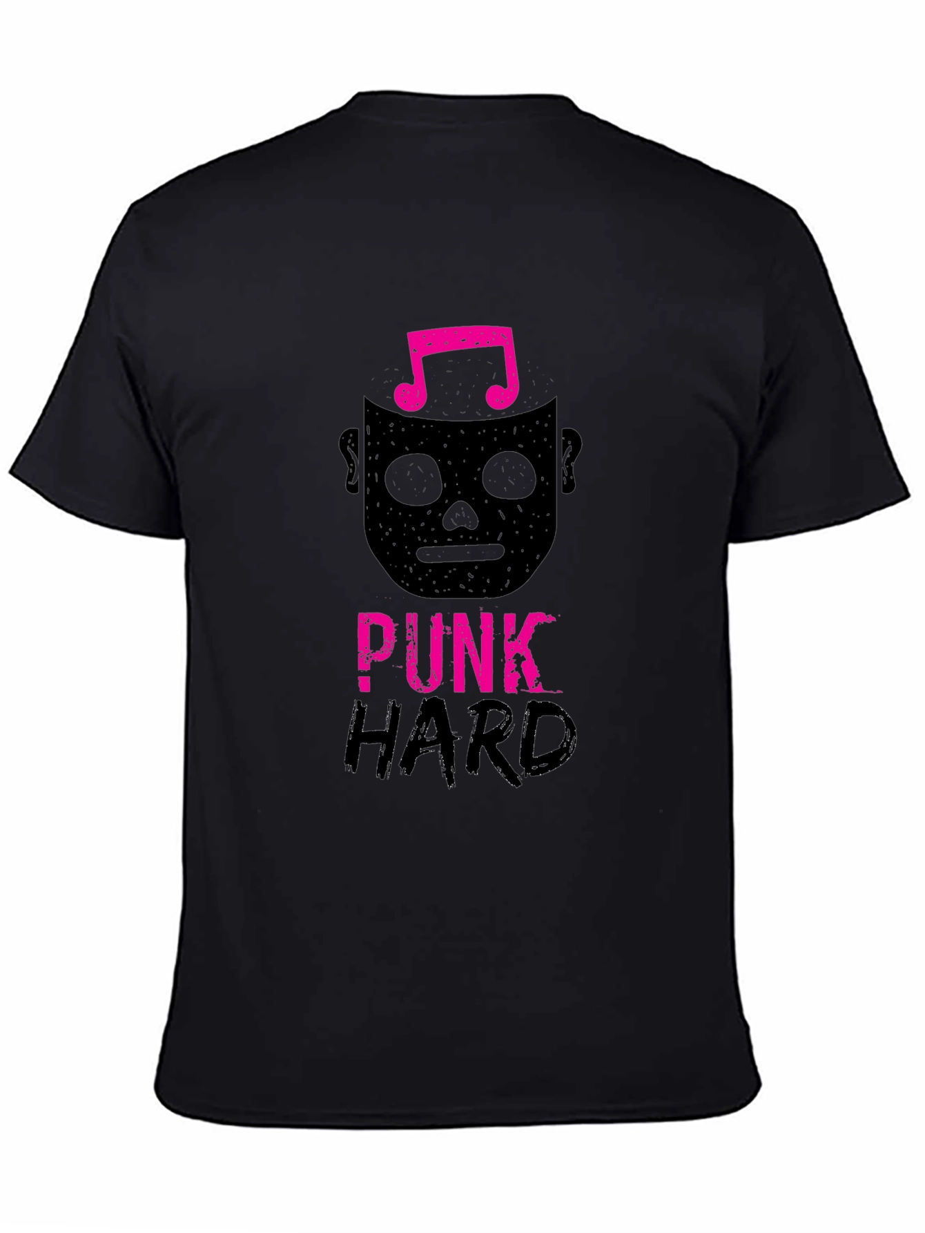 Punk Hard Graphic Tee - Black