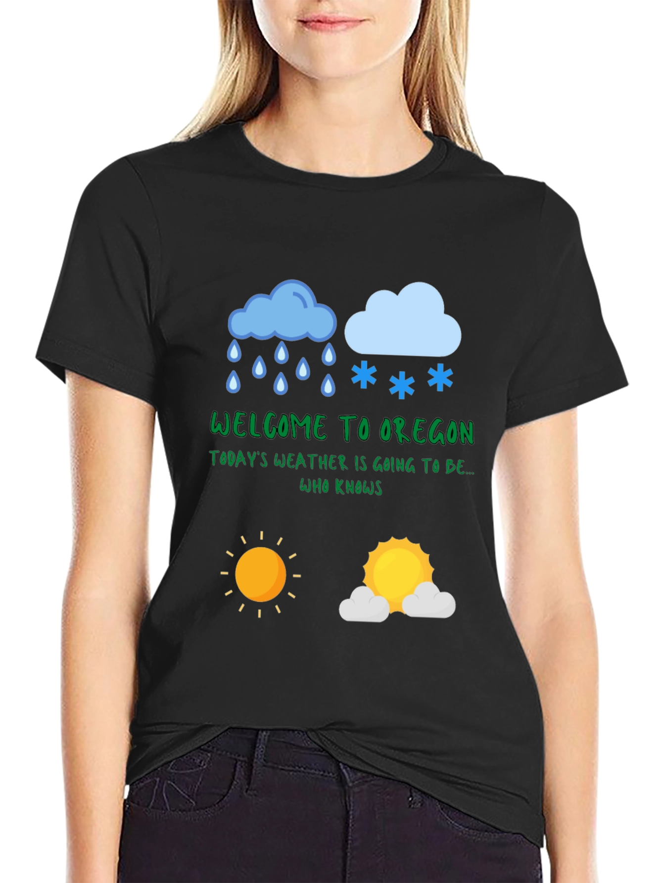 Oregon Weather T-Shirt - Humorous Design