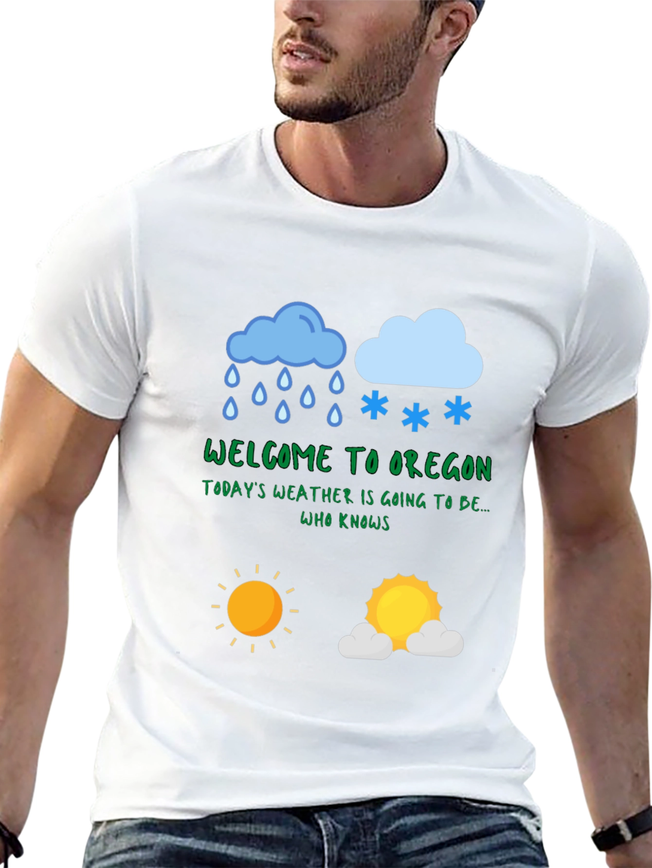 Oregon Weather T-Shirt - Humorous Design