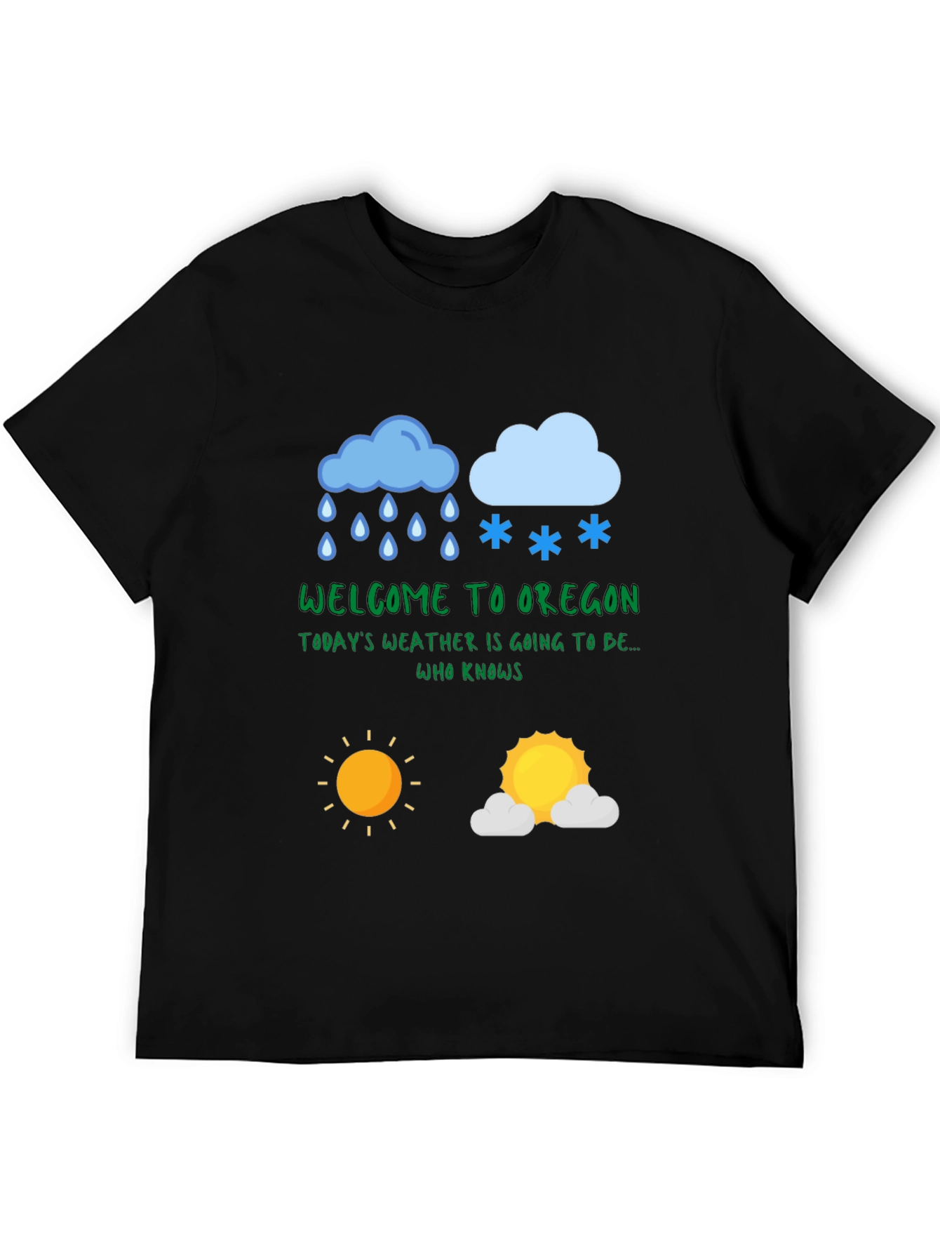 Oregon Weather T-Shirt - Humorous Design