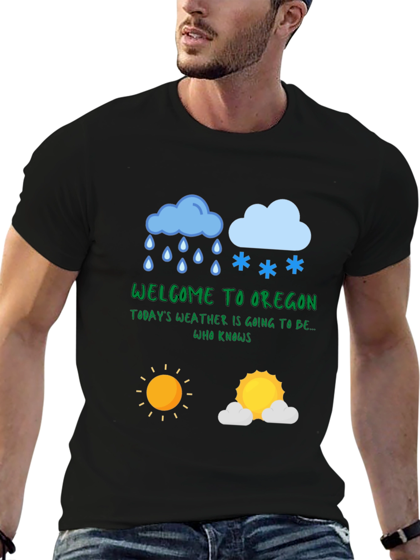 Oregon Weather T-Shirt - Humorous Design