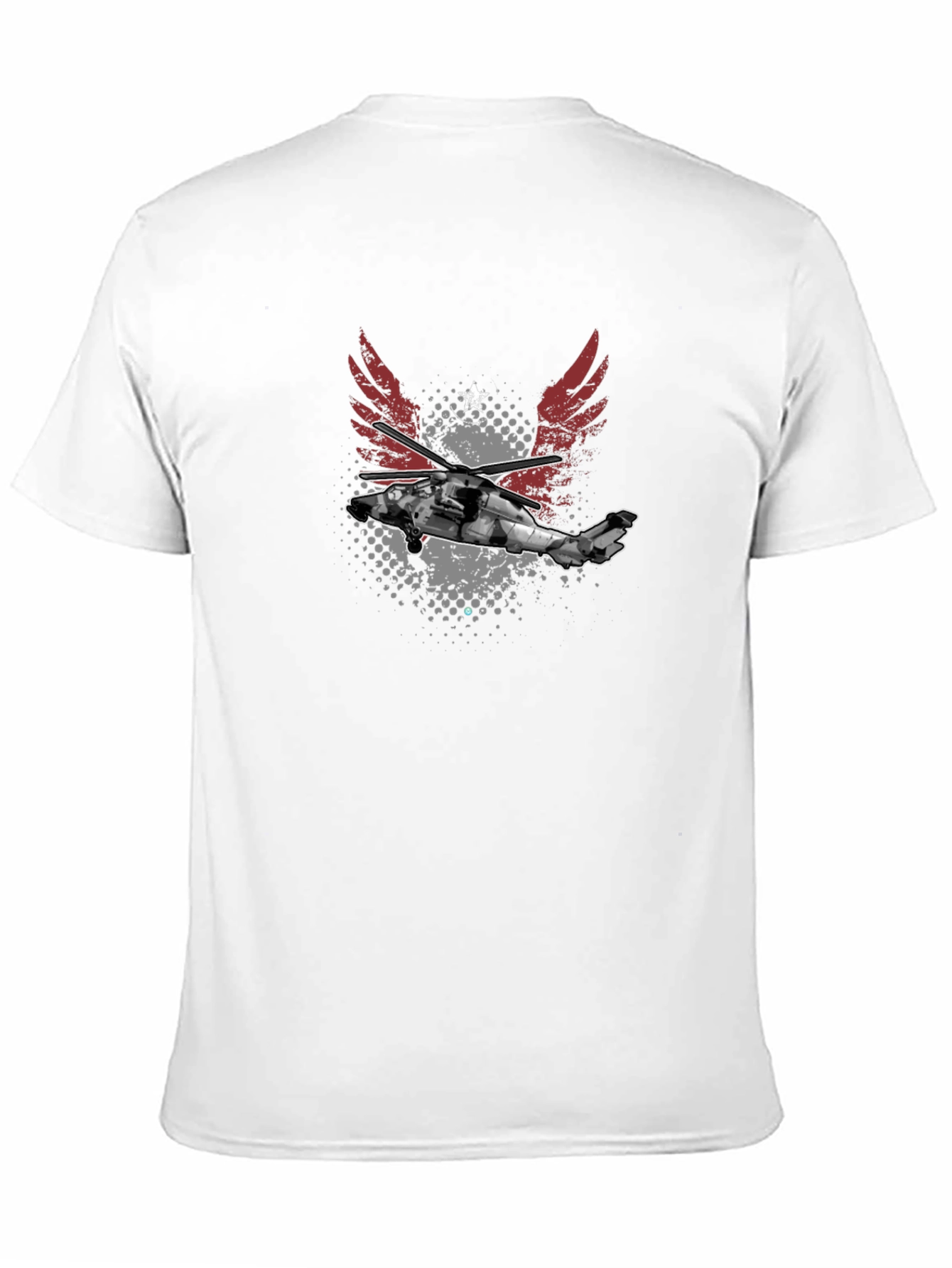 Black Helicopter Graphic Tee - Aviation Style