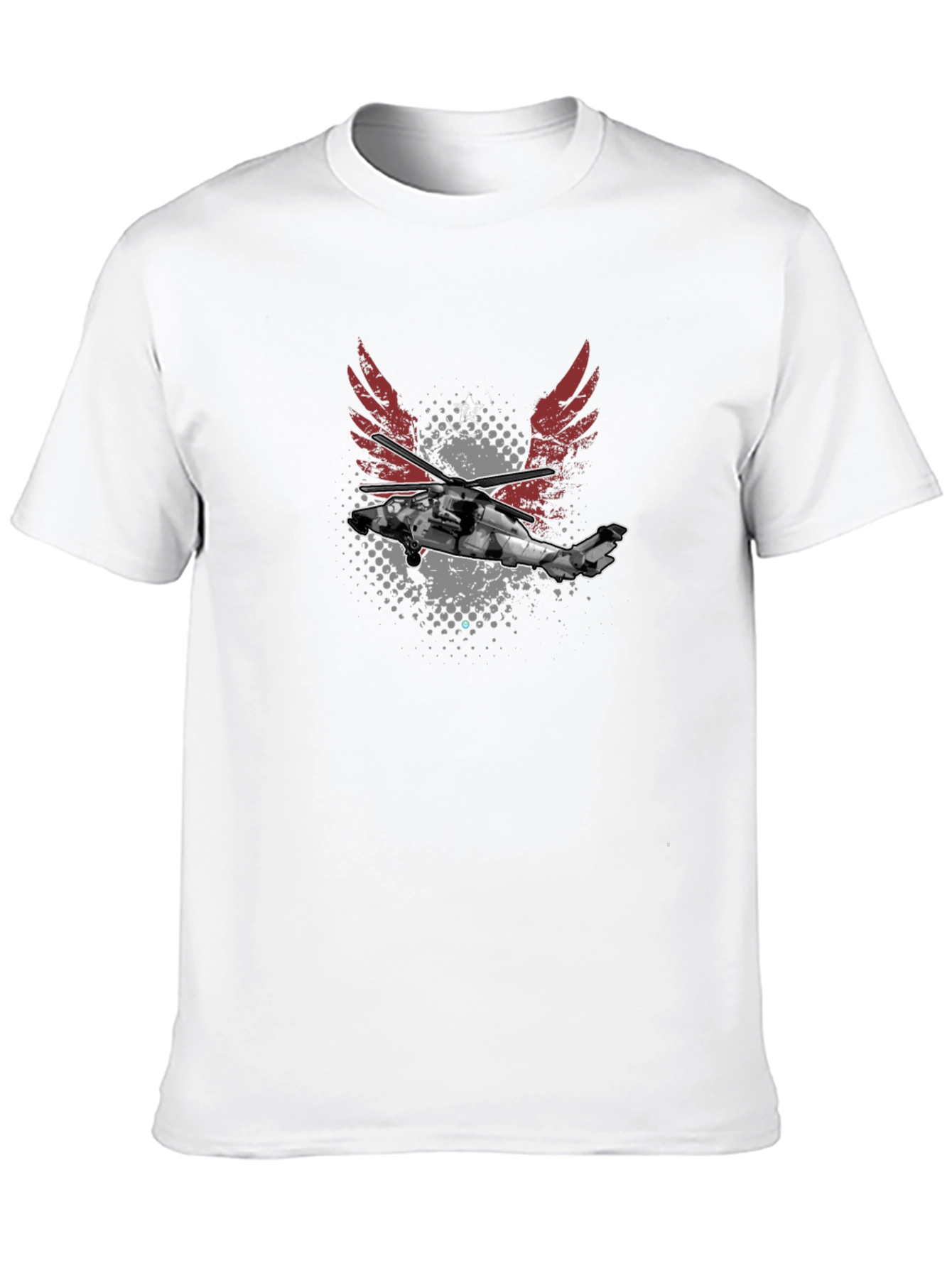 Black Helicopter Graphic Tee - Aviation Style