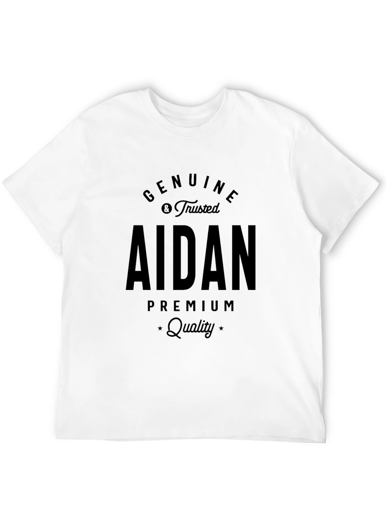 Genuine Aidan Premium Quality Black T-Shirt