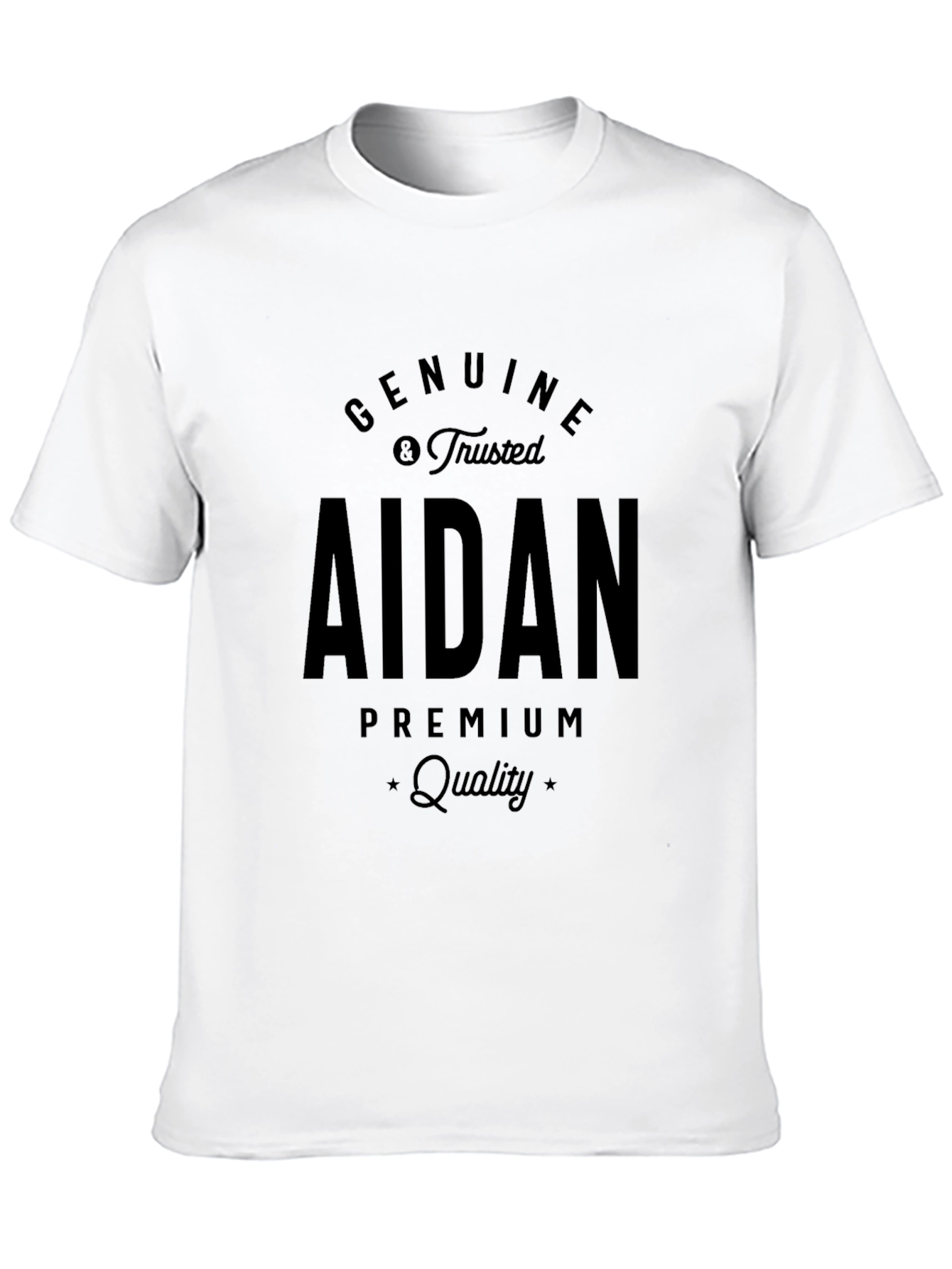 Genuine Aidan Premium Quality Black T-Shirt