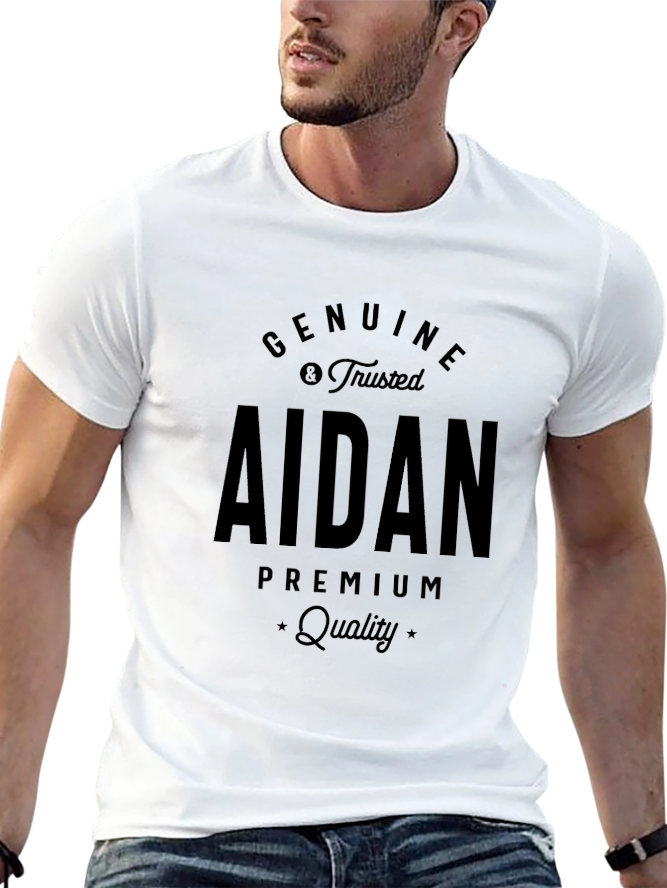 Genuine Aidan Premium Quality Black T-Shirt