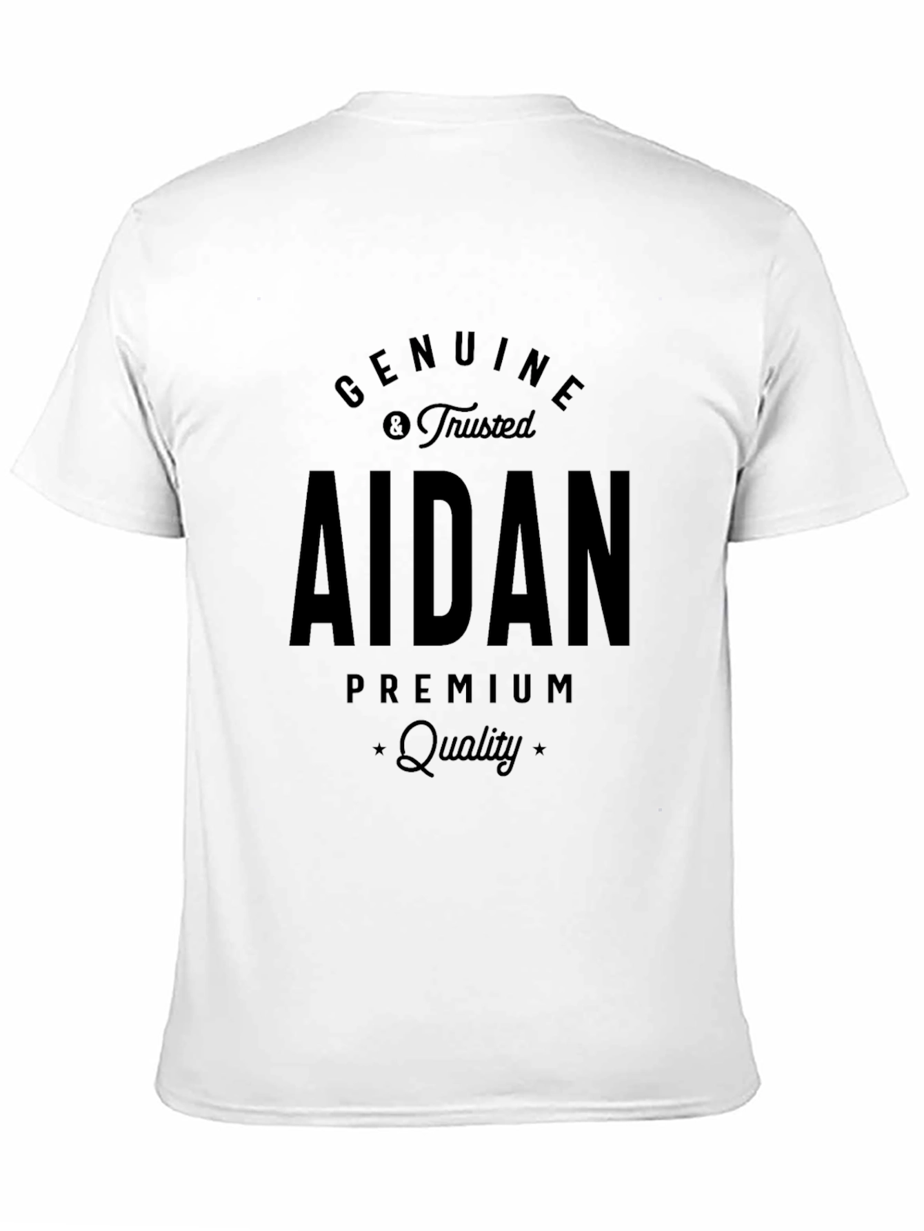 Genuine Aidan Premium Quality Black T-Shirt
