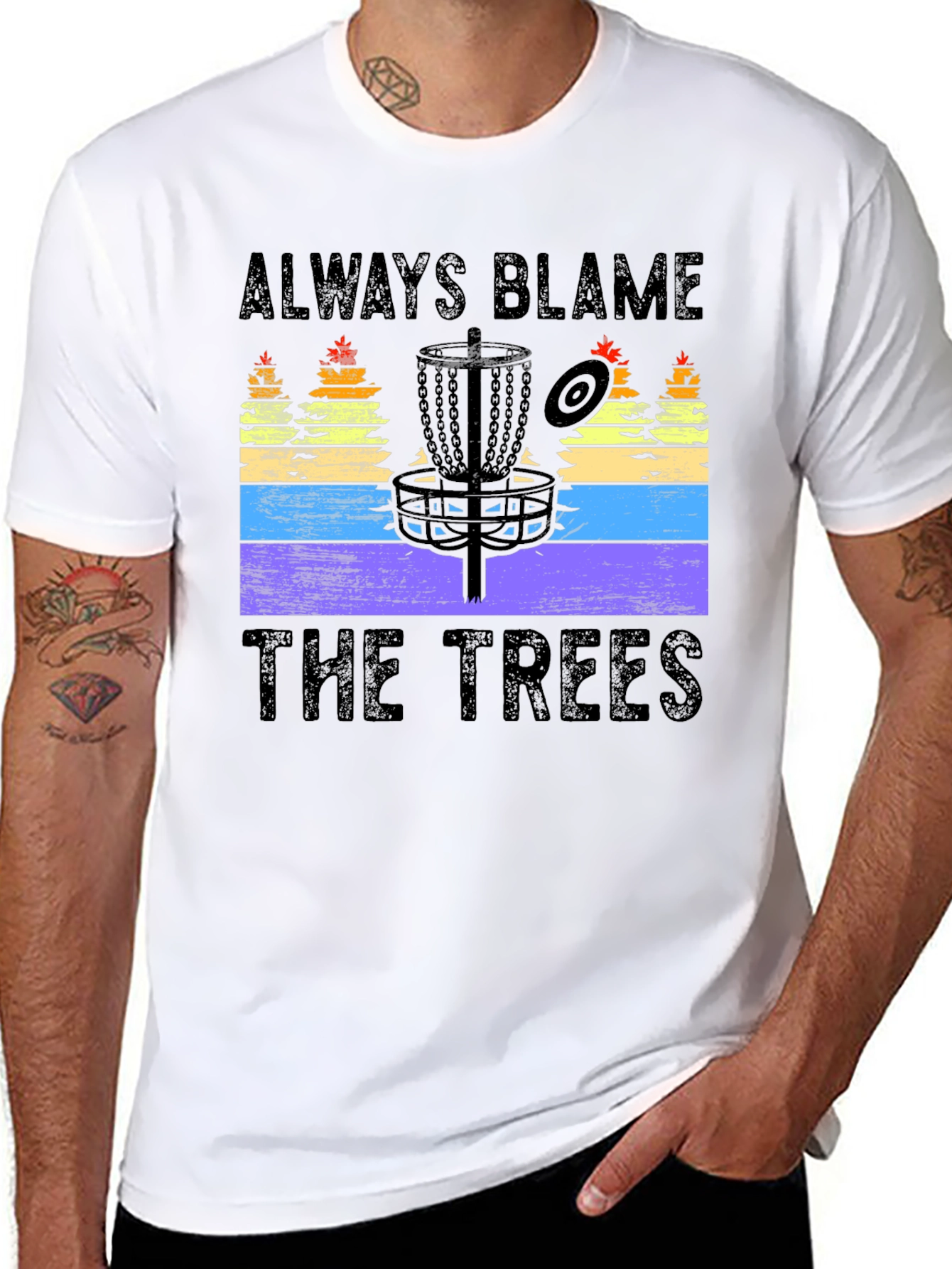 Always Blame The Trees Disc Golf T-Shirt