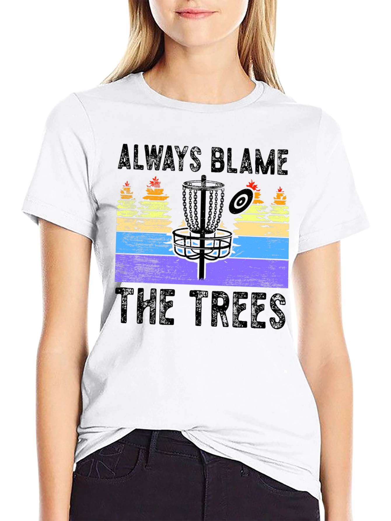 Always Blame The Trees Disc Golf T-Shirt