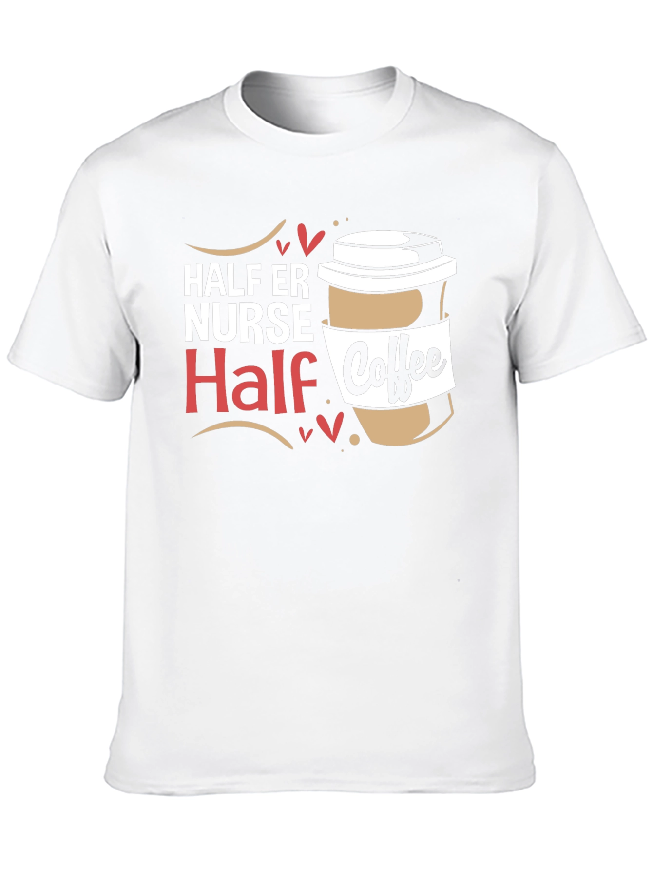 Half ER Nurse Half Coffee Graphic Tee