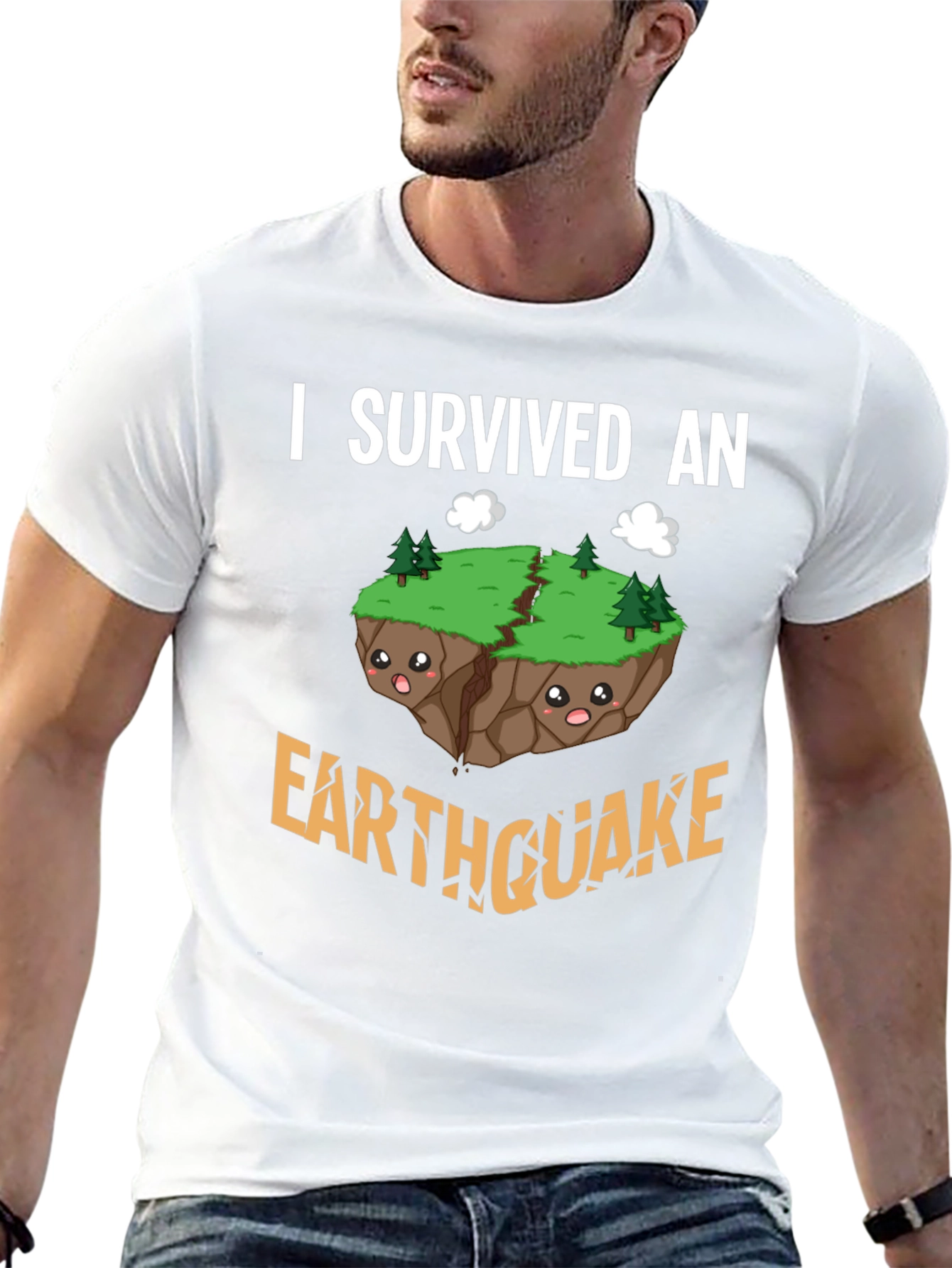 I Survived an Earthquake T-Shirt Novelty