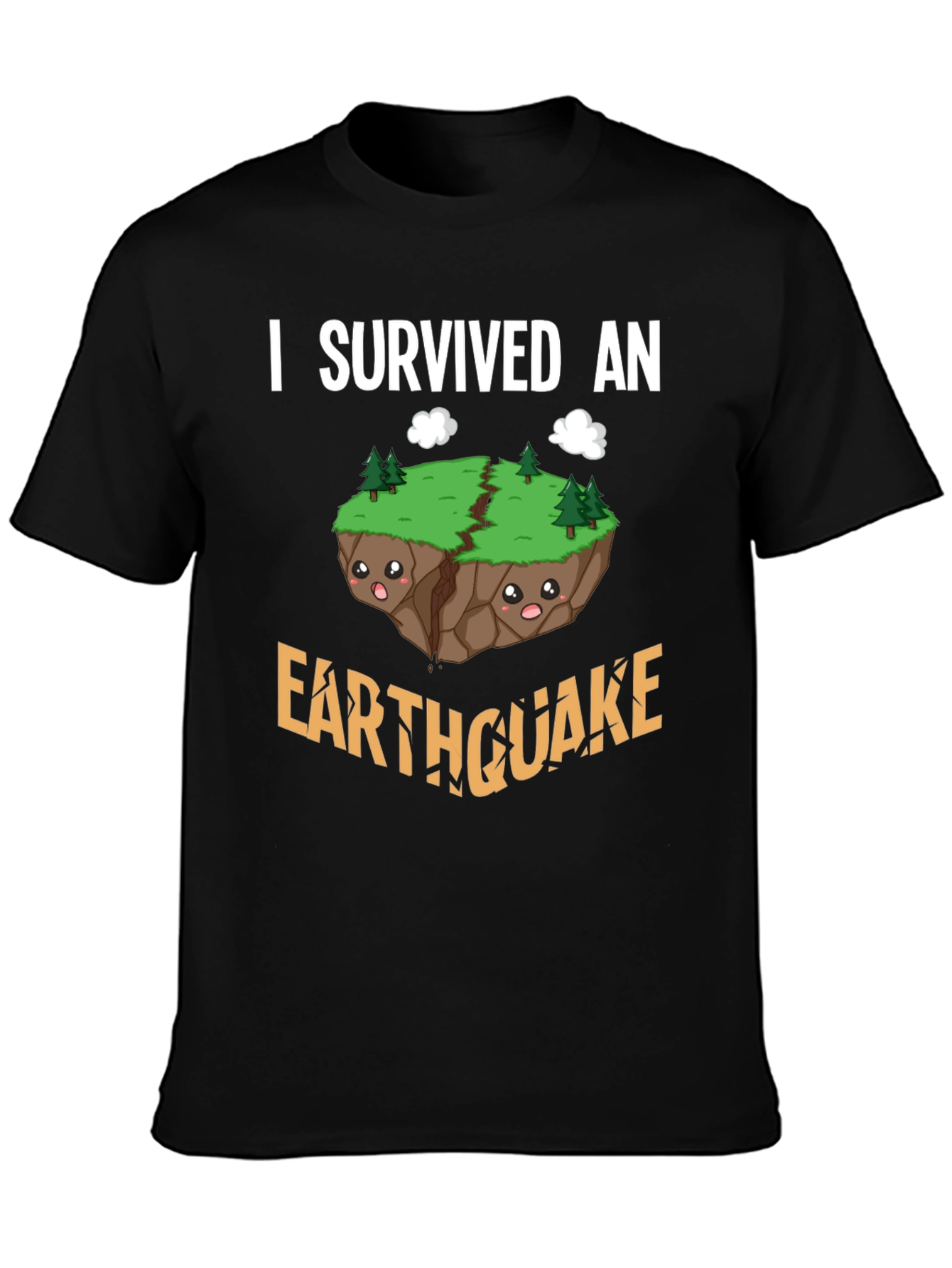 I Survived an Earthquake T-Shirt Novelty