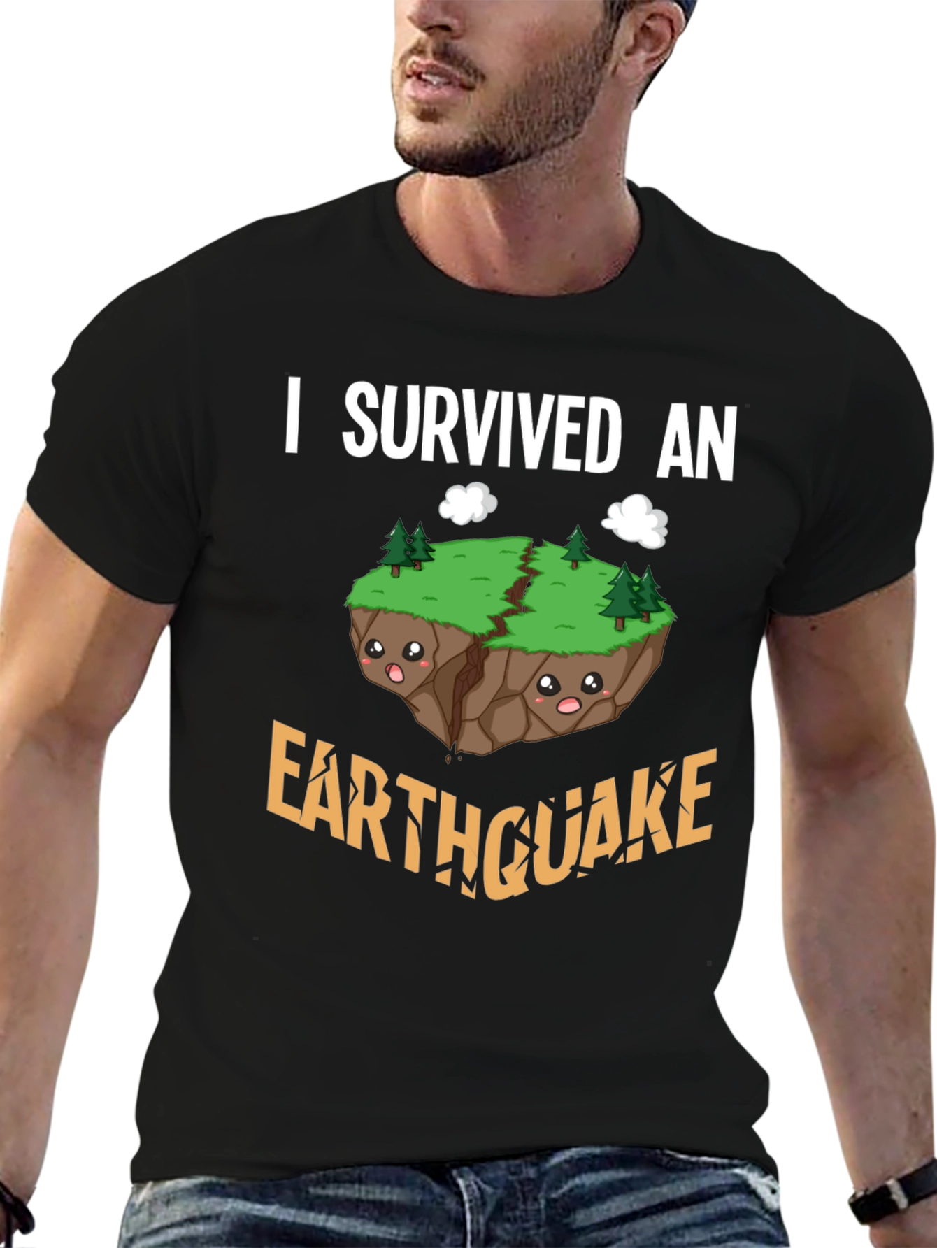 I Survived an Earthquake T-Shirt Novelty