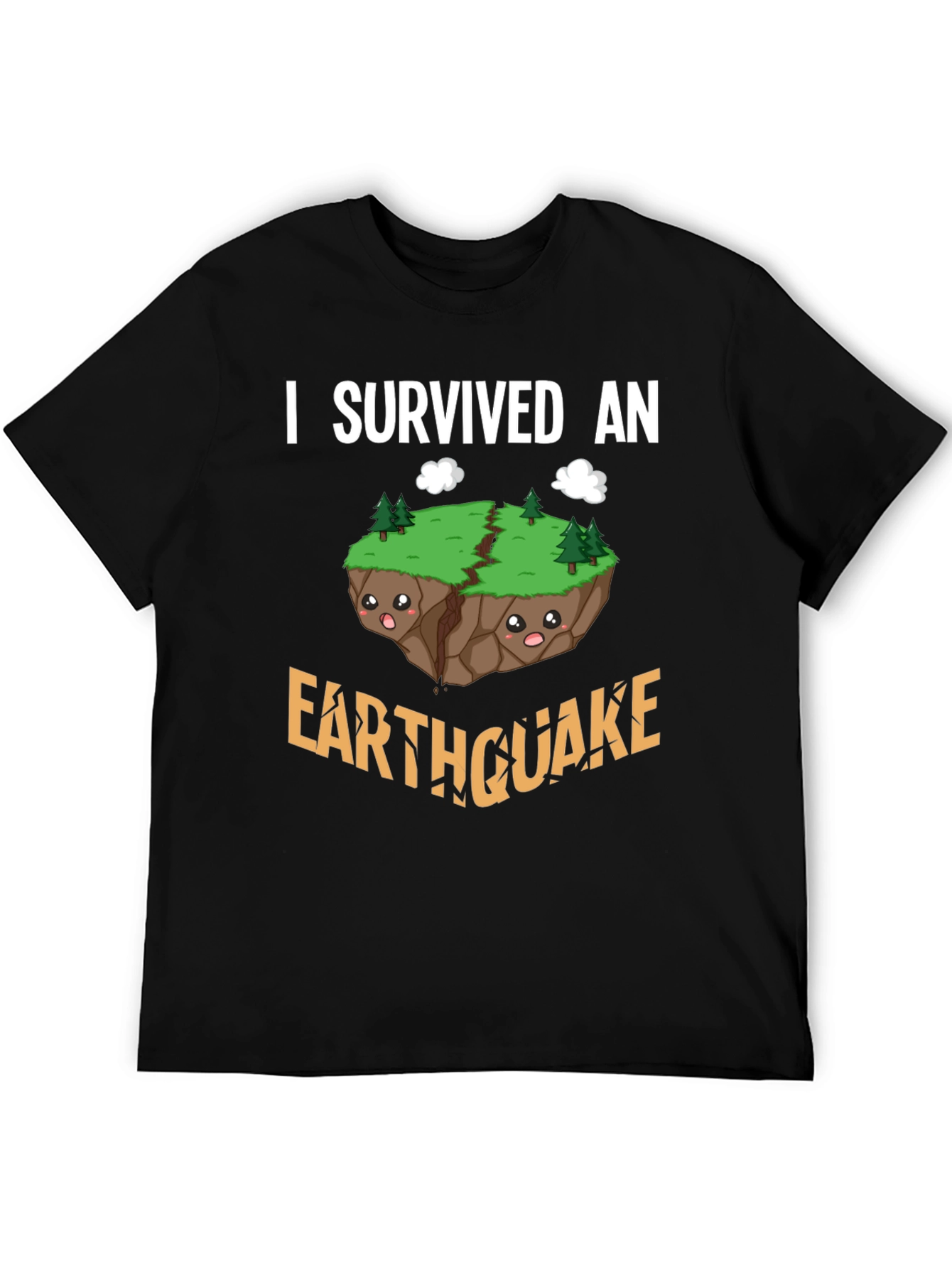 I Survived an Earthquake T-Shirt Novelty