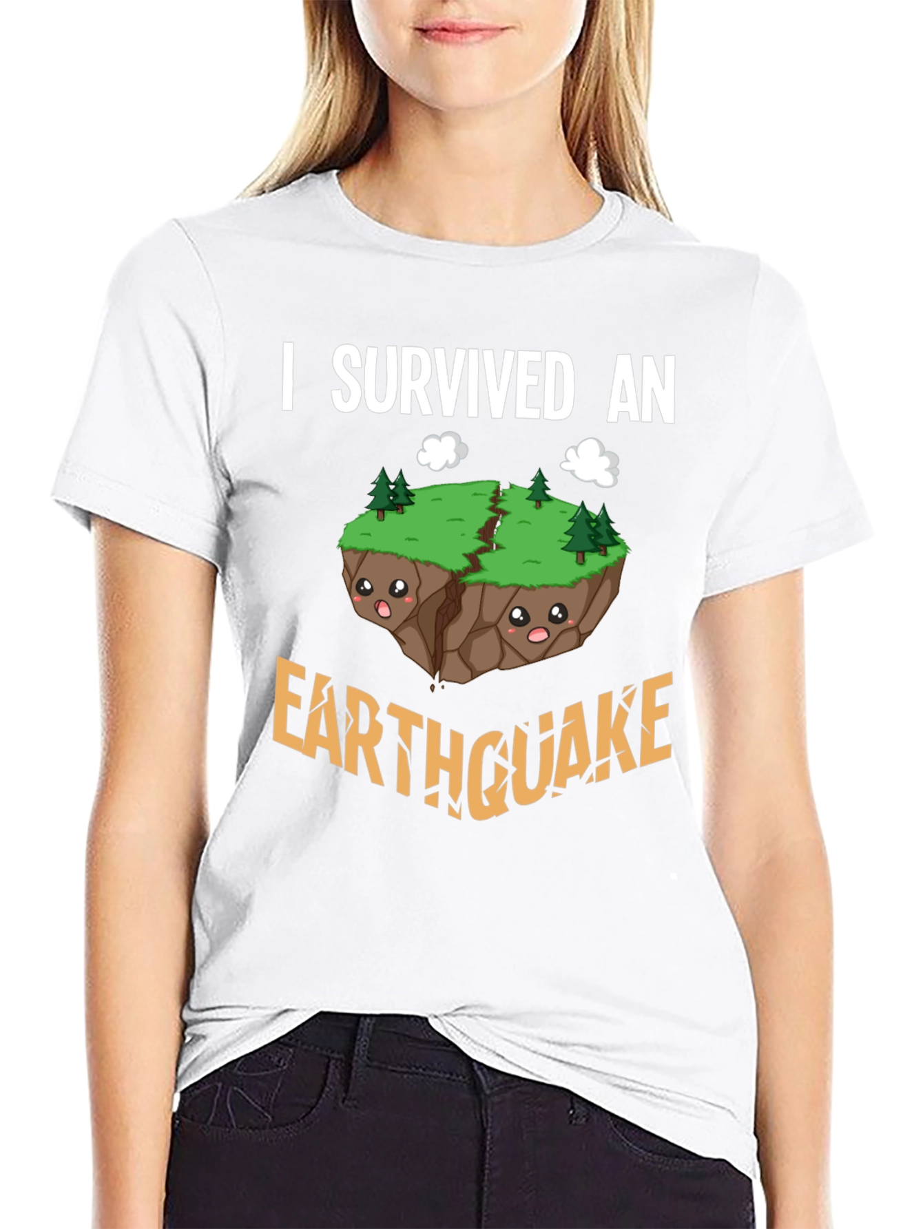 I Survived an Earthquake T-Shirt Novelty