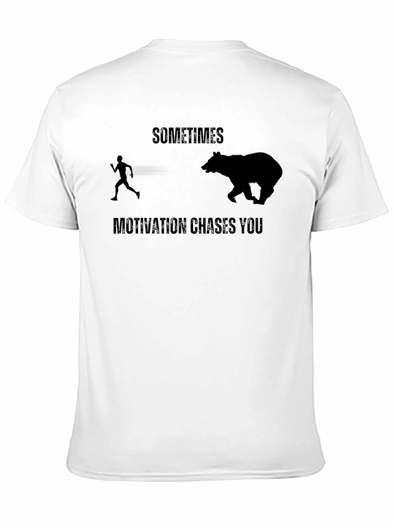 Motivational Chase Black T-Shirt