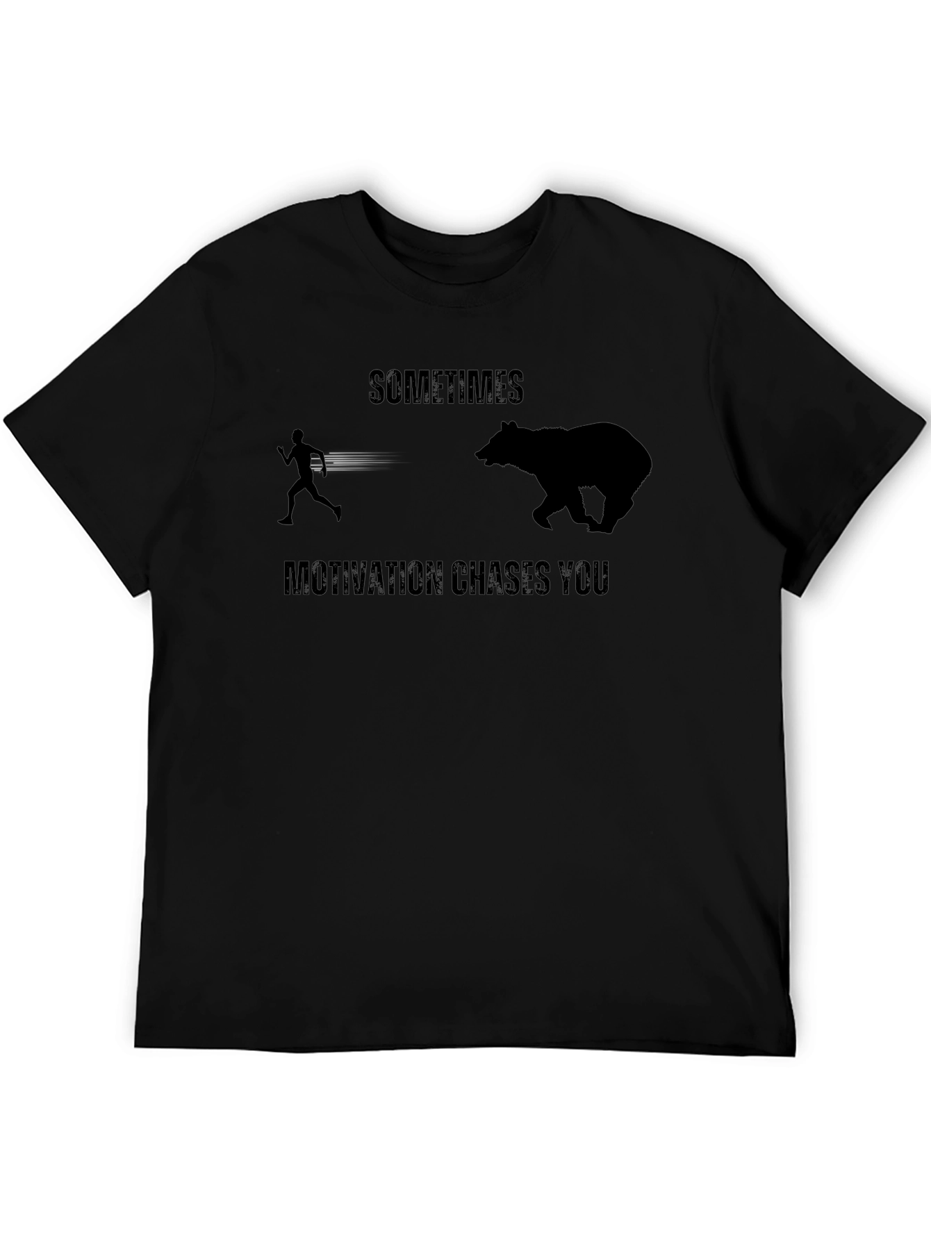 Motivational Chase Black T-Shirt