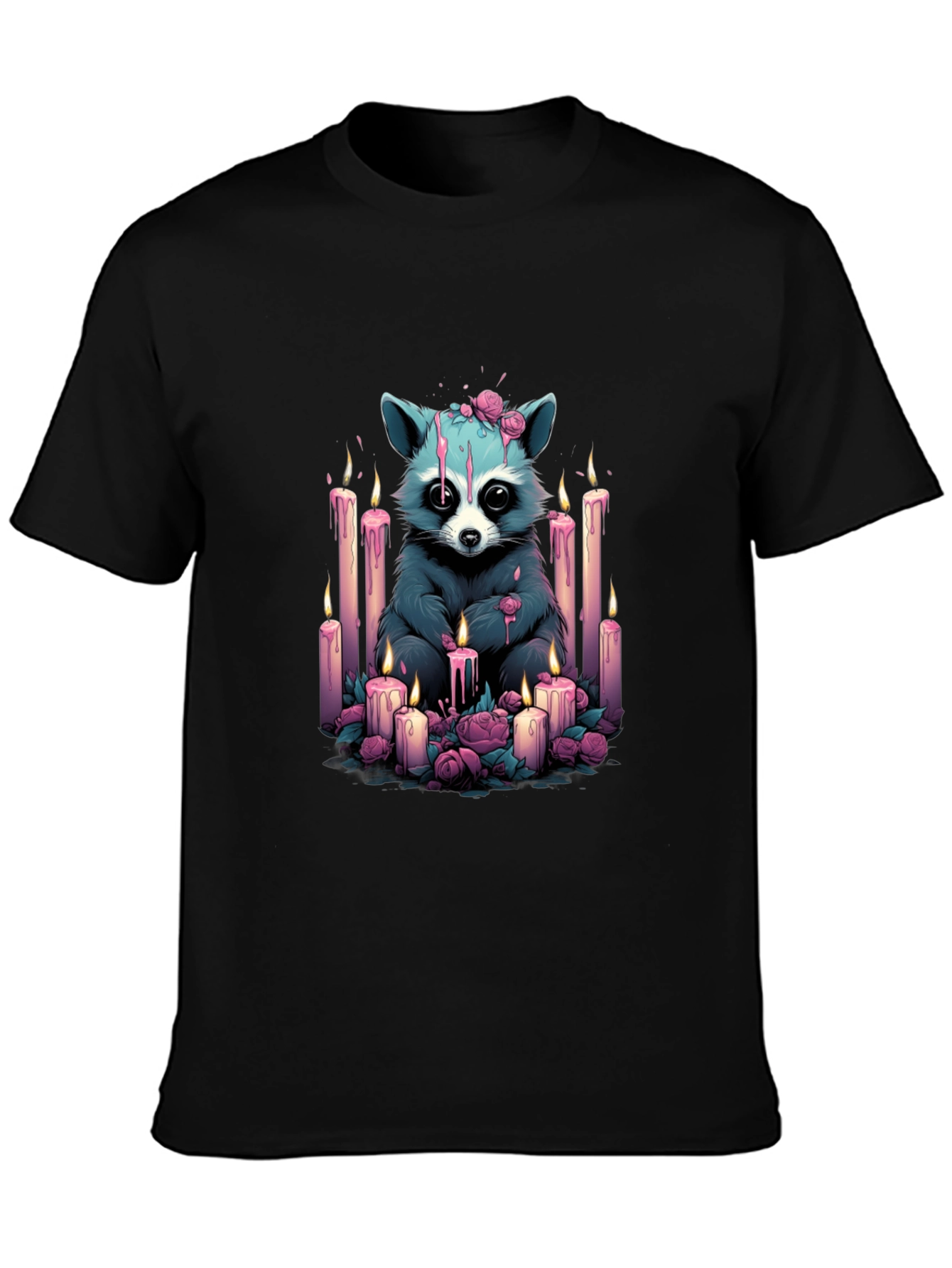 Raccoon Candlelight Graphic Tee
