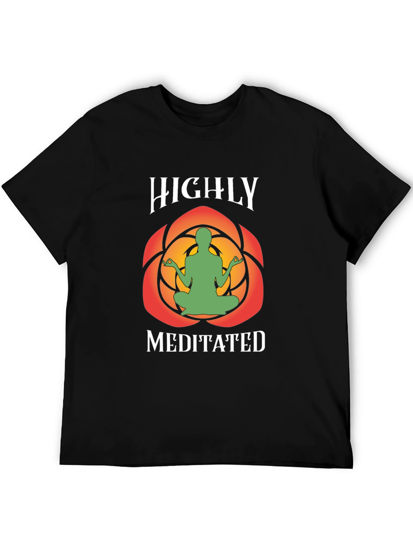 Highly Meditated Black Graphic Tee