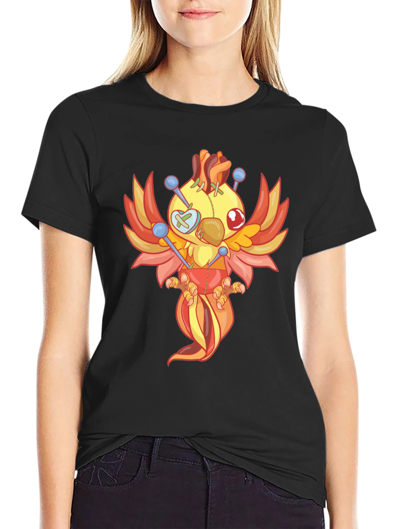 Voodoo Phoenix Graphic Tee - Black