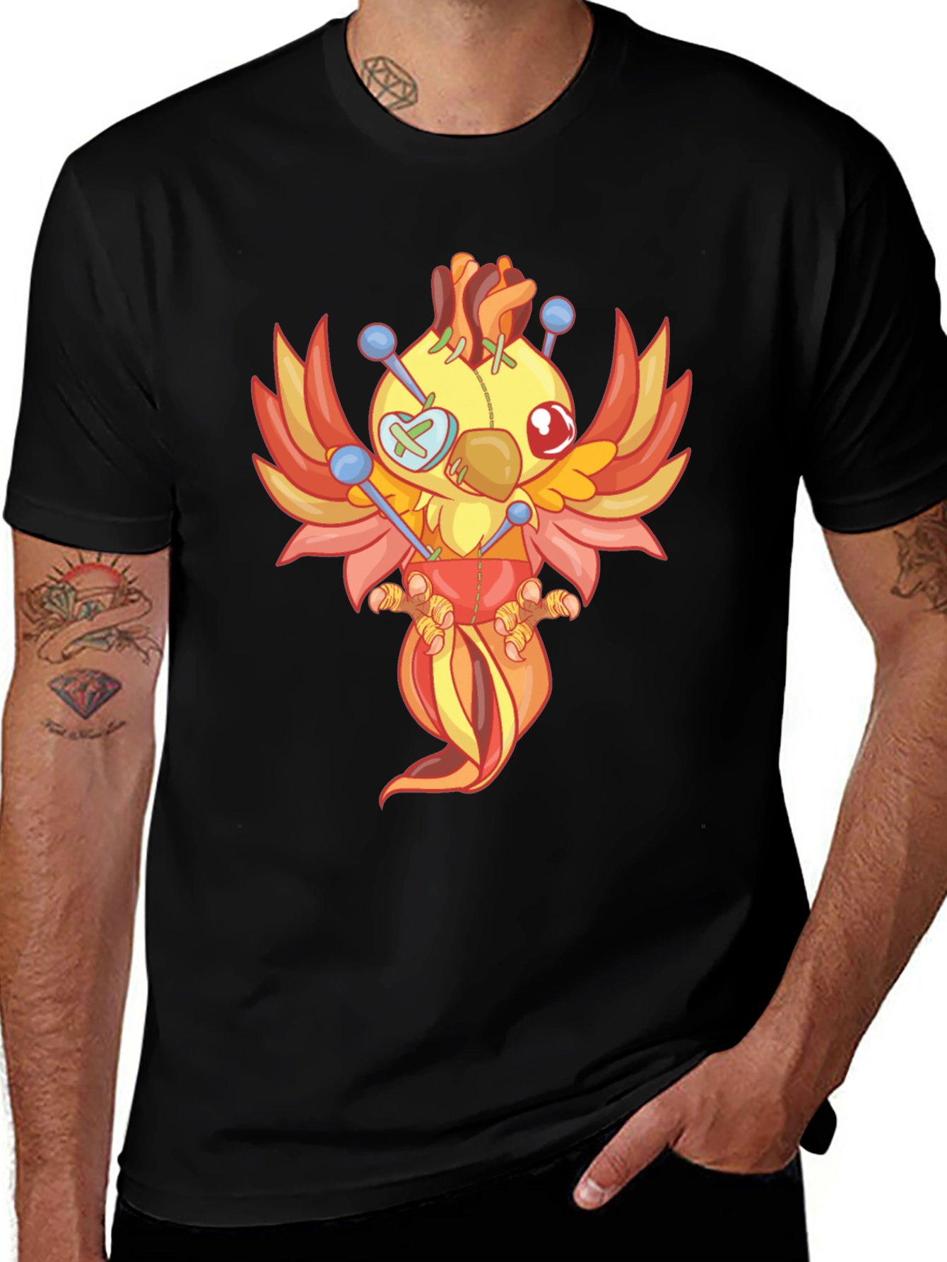 Voodoo Phoenix Graphic Tee - Black