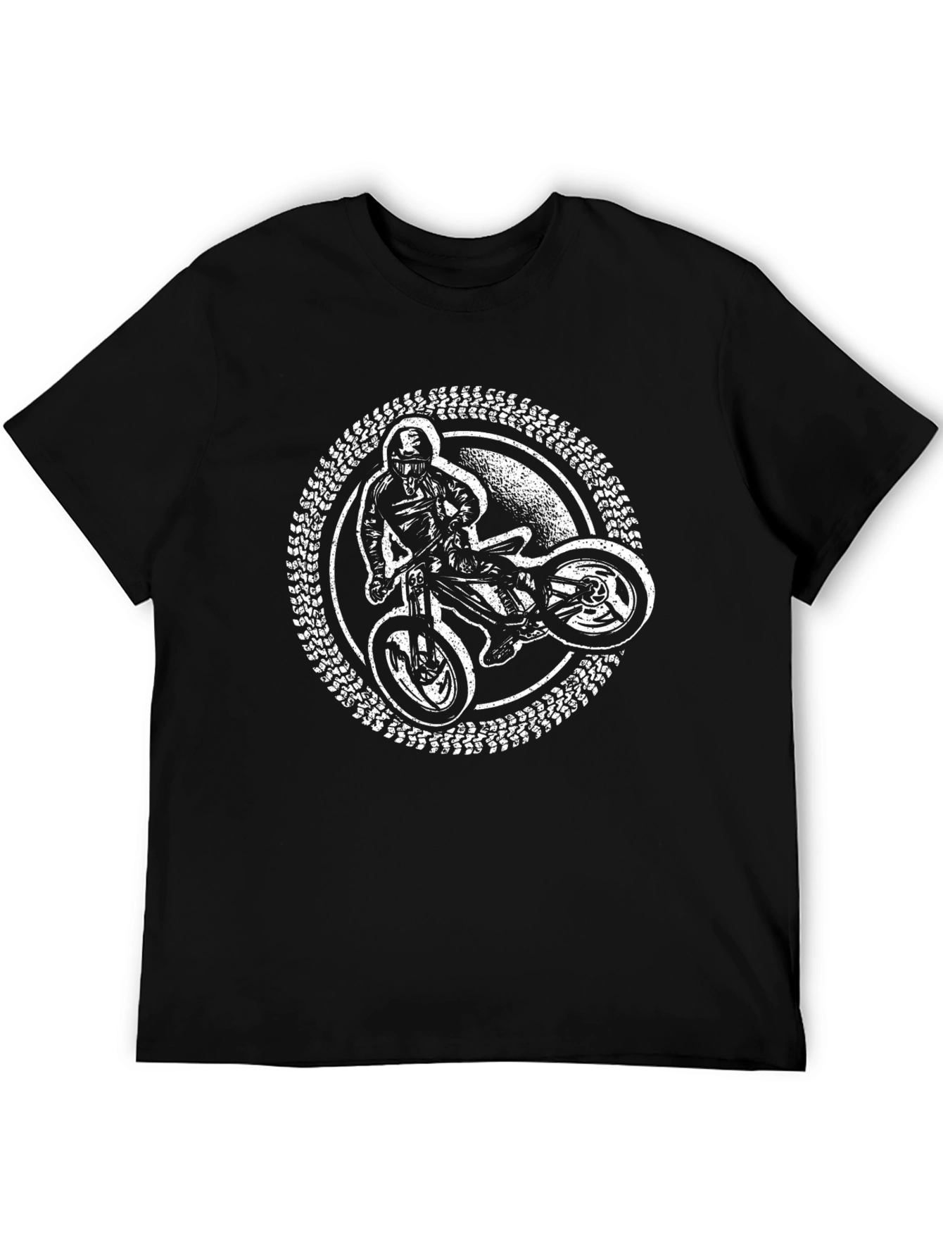 Motorcross Rider Graphic Tee - Black