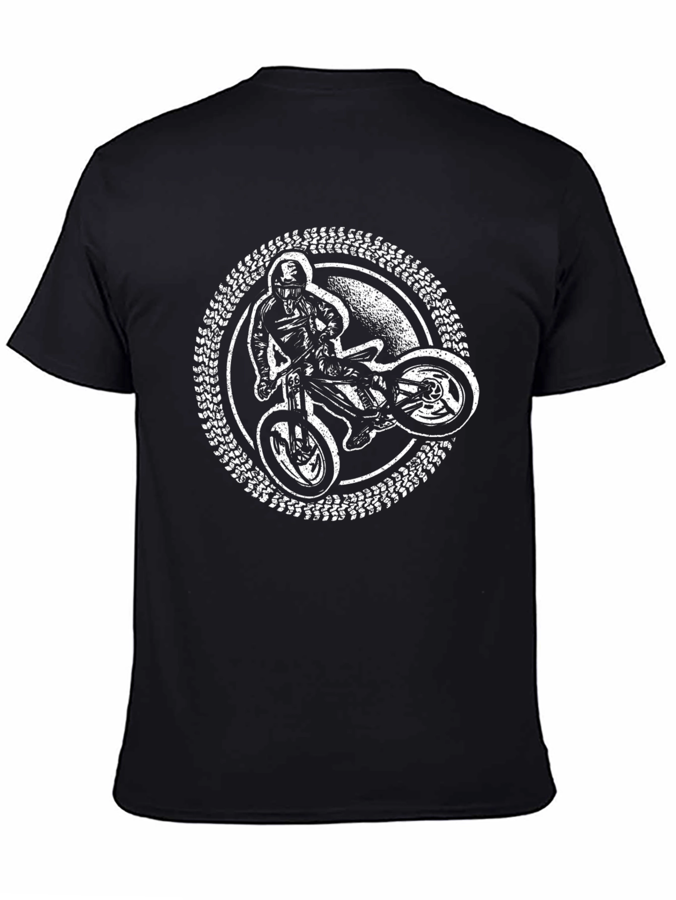 Motorcross Rider Graphic Tee - Black