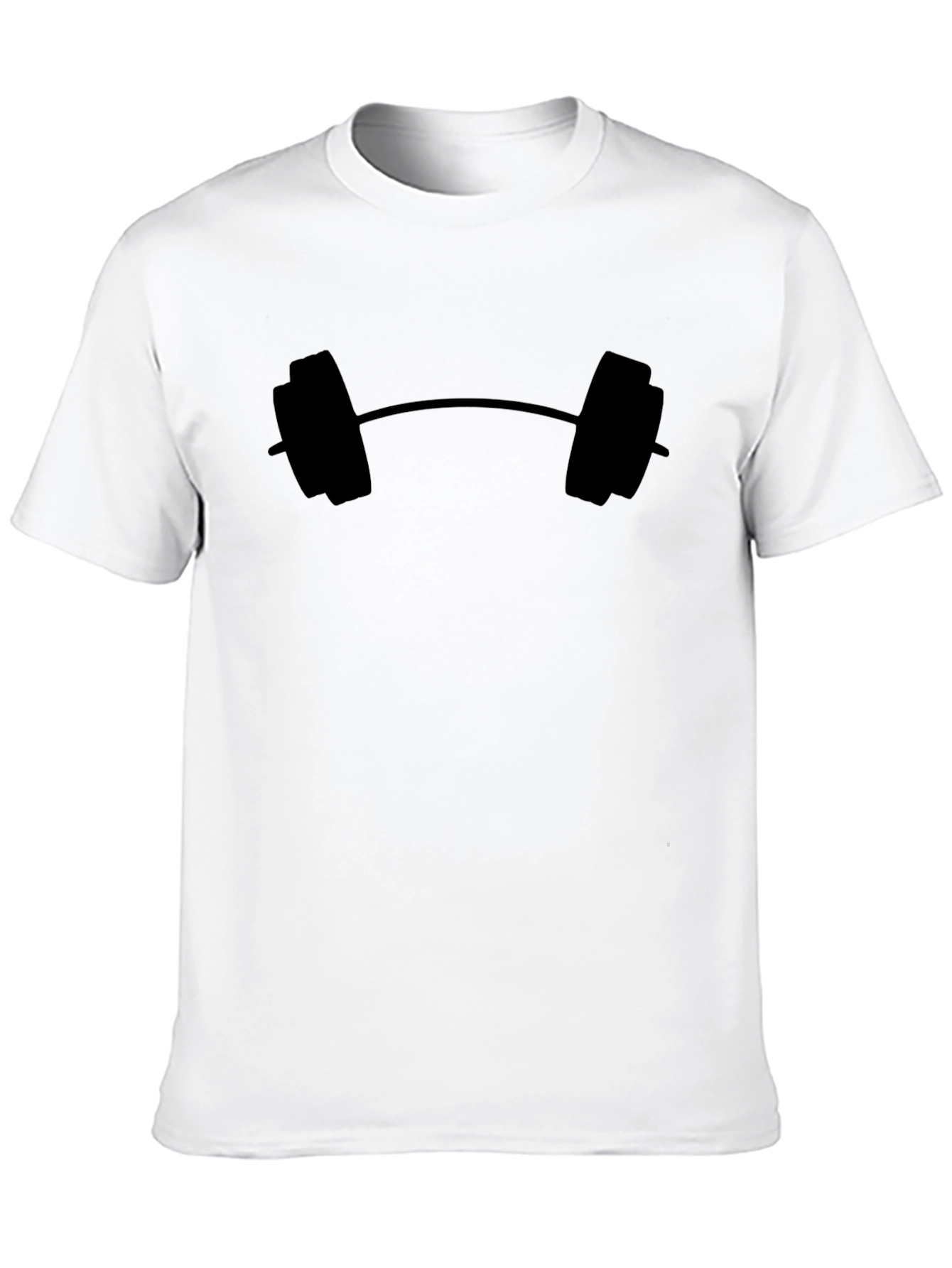 Barbell Graphic Black T-Shirt - Gym & Fitness Apparel
