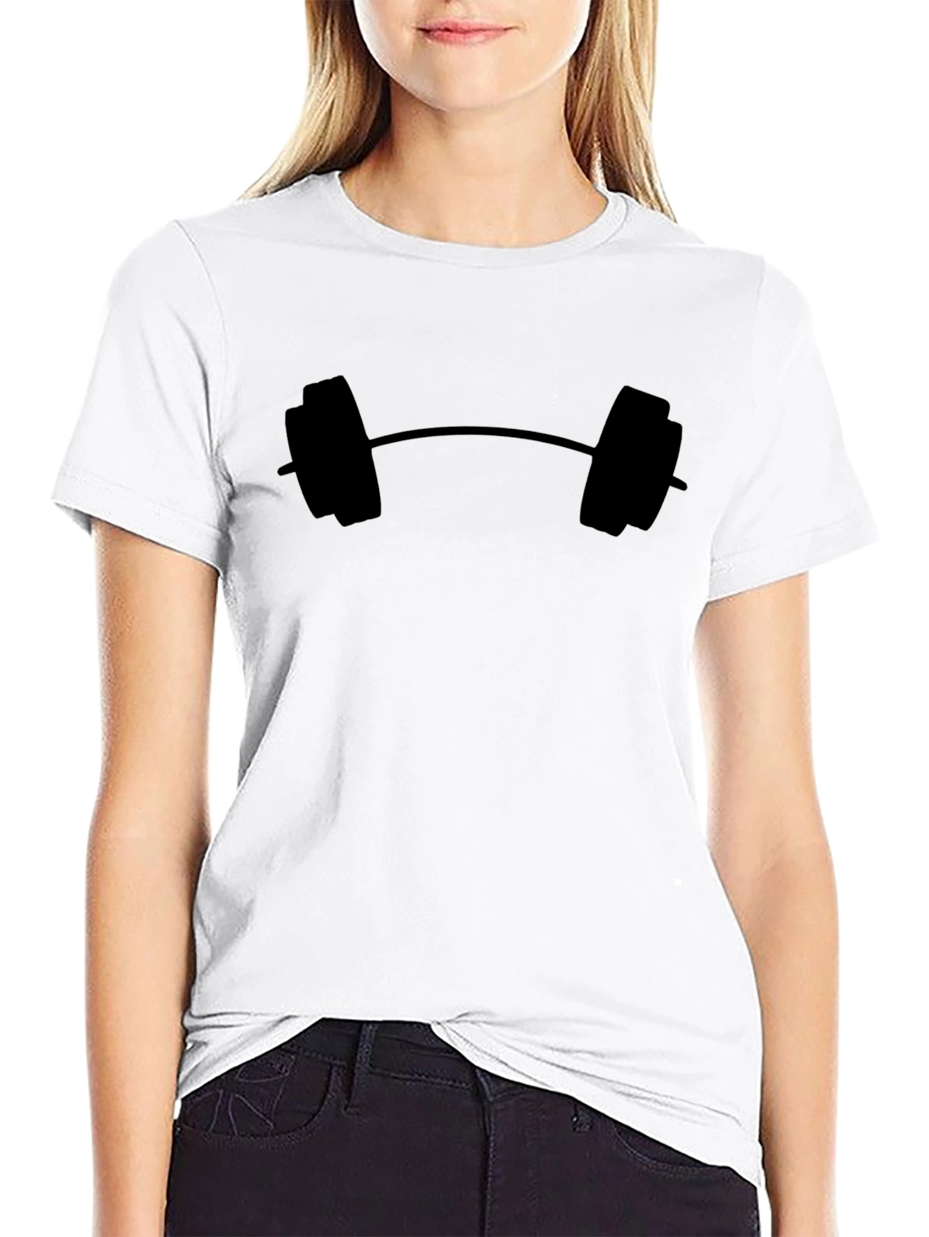 Barbell Graphic Black T-Shirt - Gym & Fitness Apparel
