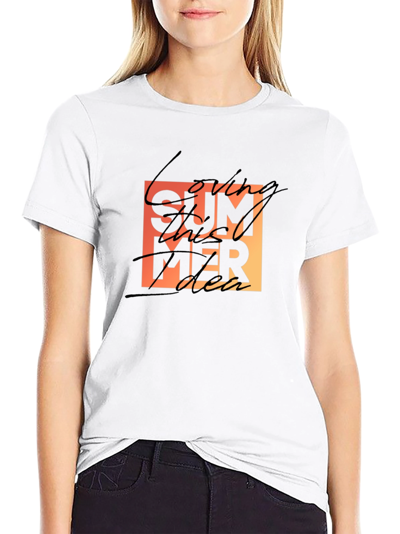 Summer Vibes Black T-Shirt