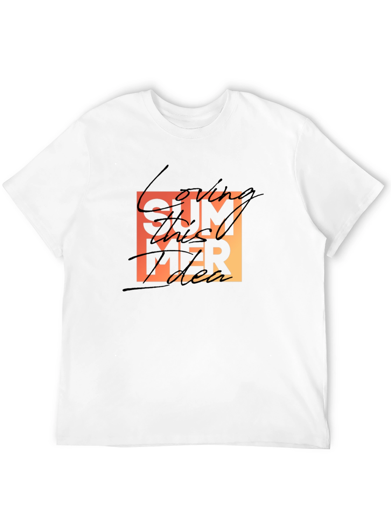 Summer Vibes Black T-Shirt