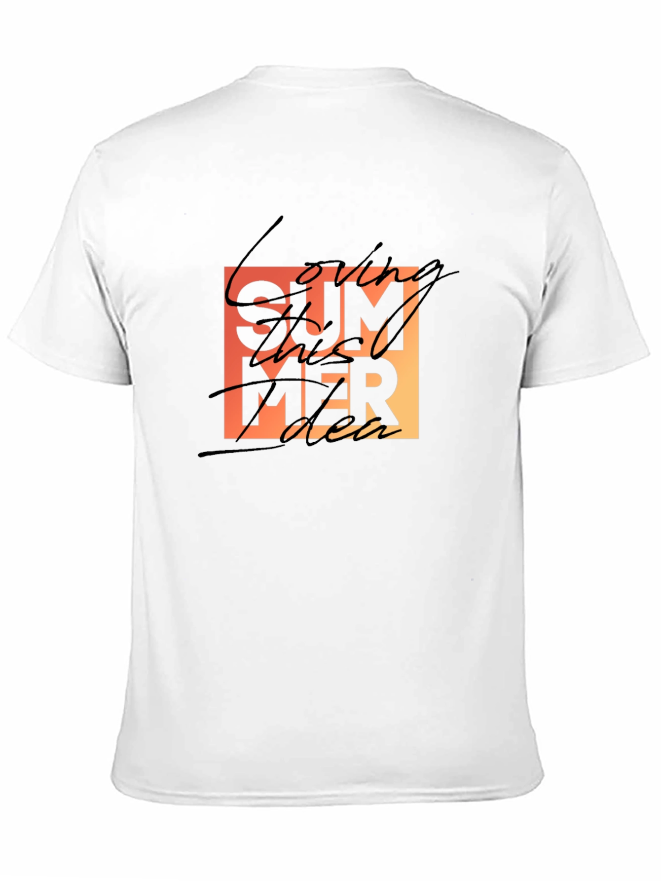Summer Vibes Black T-Shirt