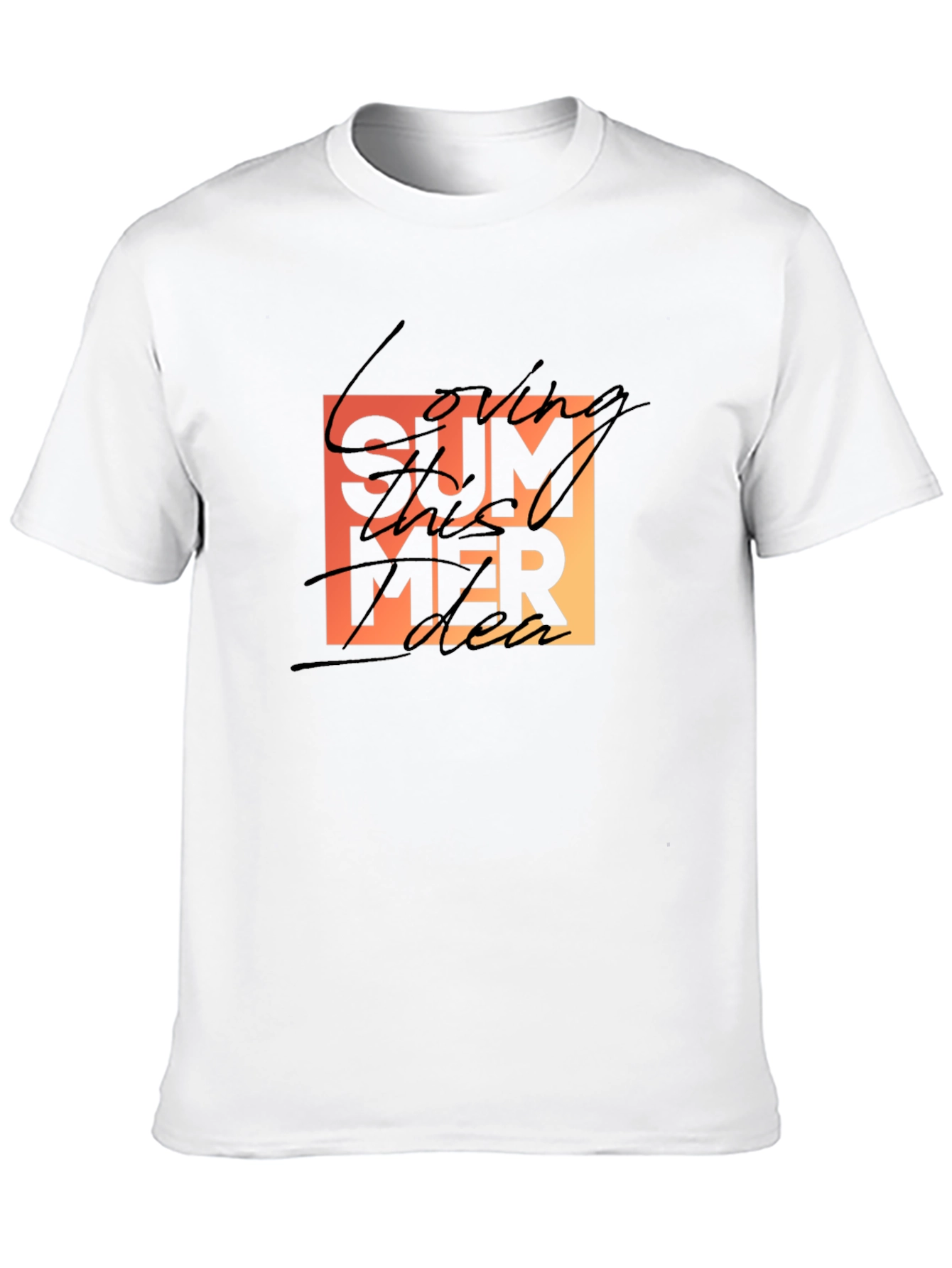Summer Vibes Black T-Shirt
