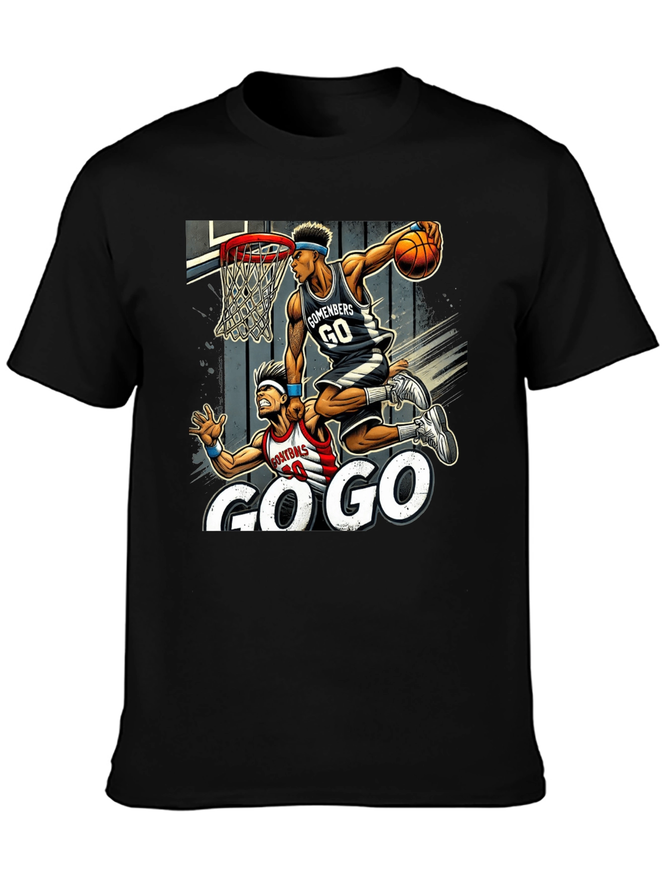 Go Go Basketball Graphic T-Shirt