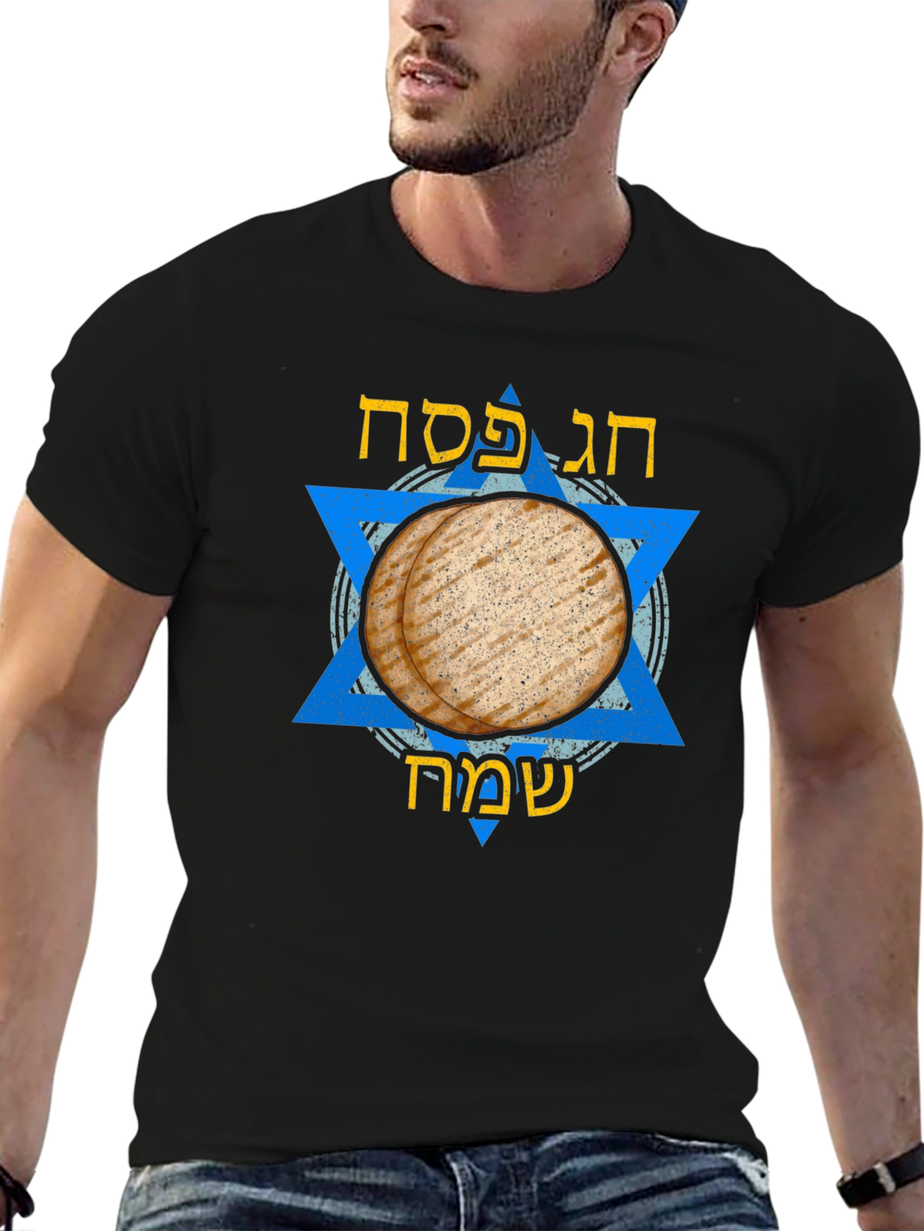 Passover Matzah Star of David Mens T-shirt