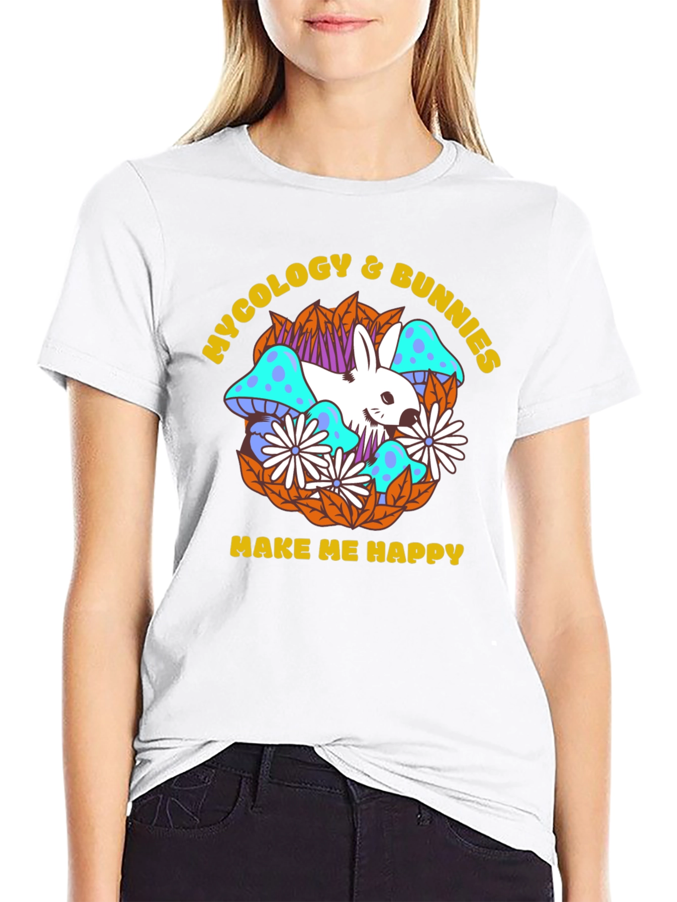 Mycology & Bunnies Graphic Tee