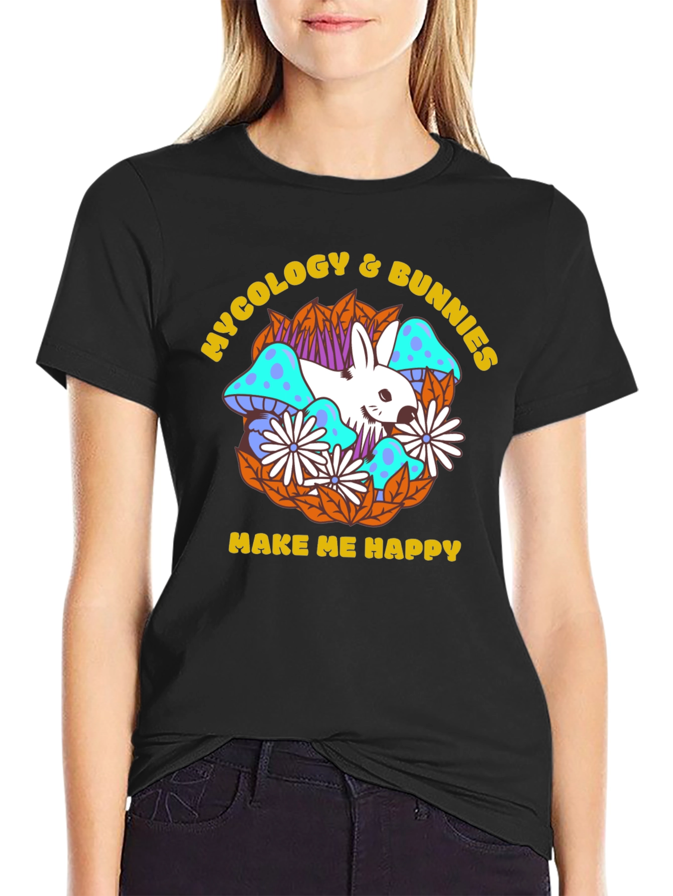 Mycology & Bunnies Graphic Tee