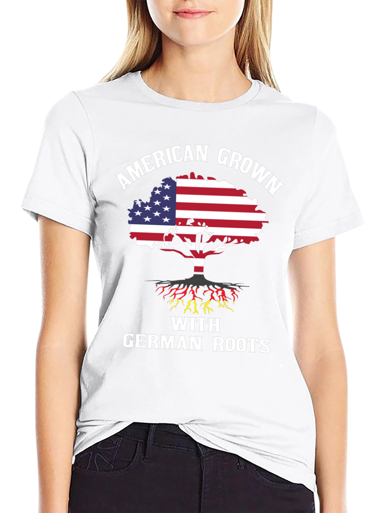 American Grown with German Roots Graphic Tee