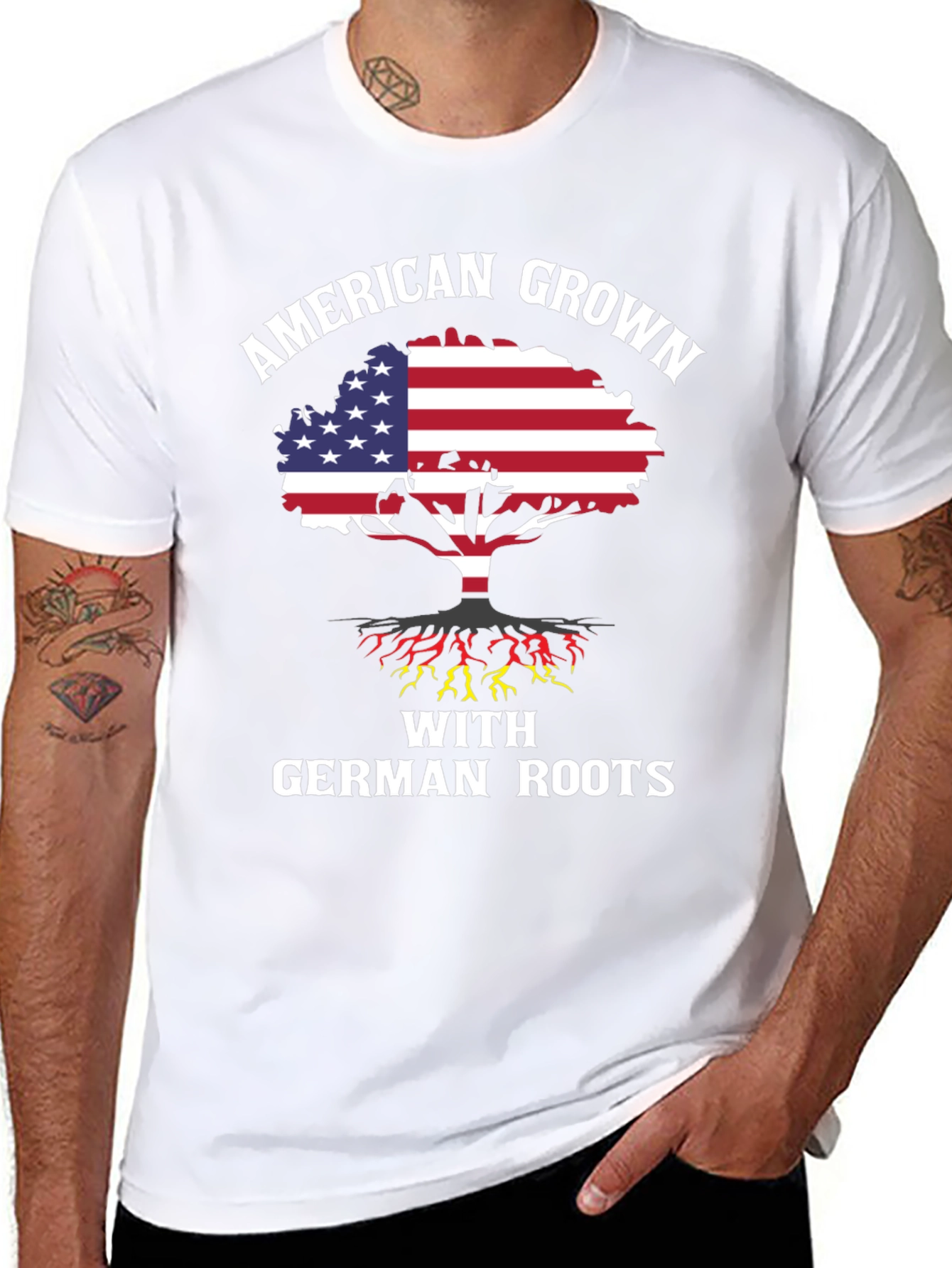 American Grown with German Roots Graphic Tee