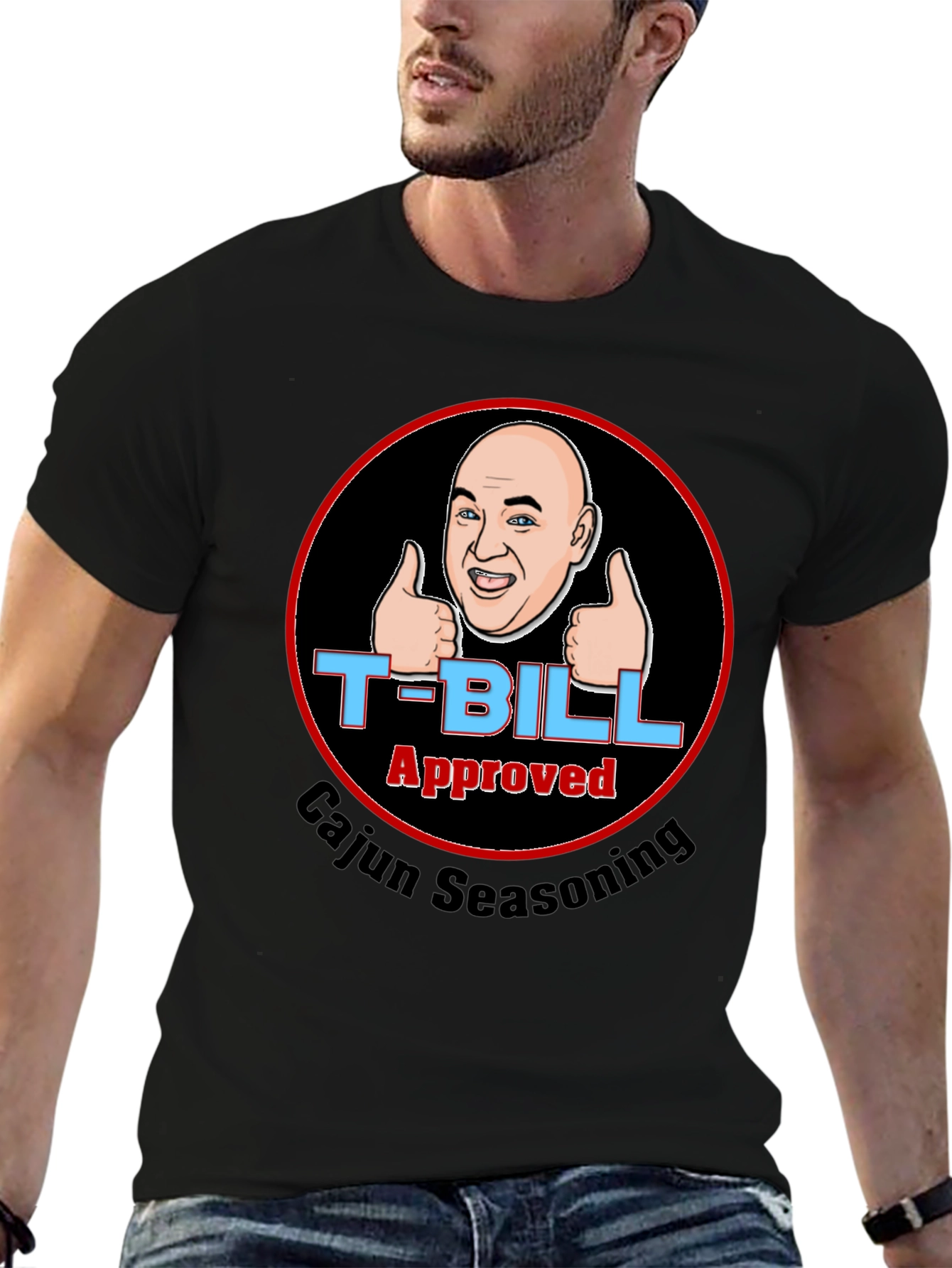 T-Bill Approved Cajun Seasoning Black T-Shirt