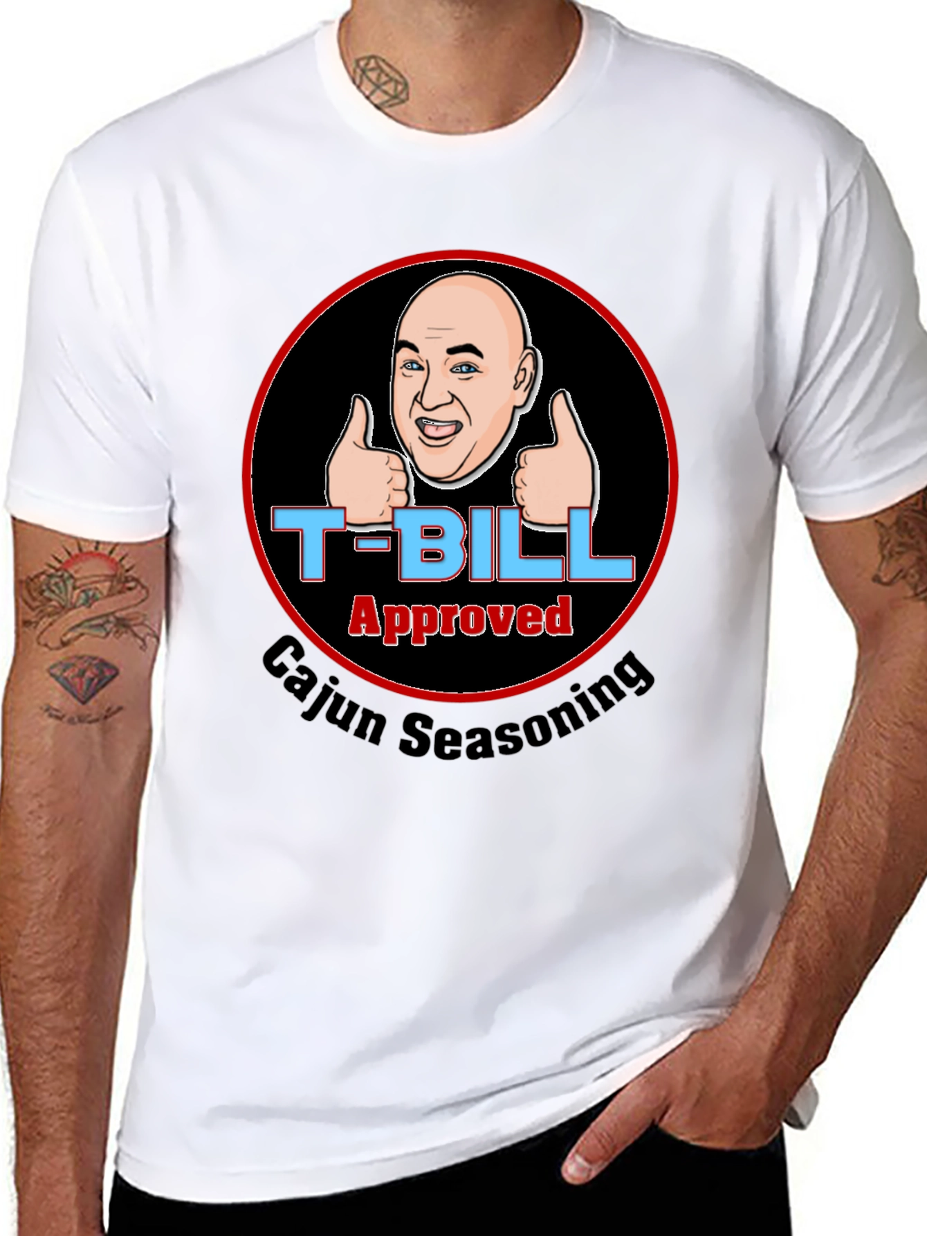 T-Bill Approved Cajun Seasoning Black T-Shirt