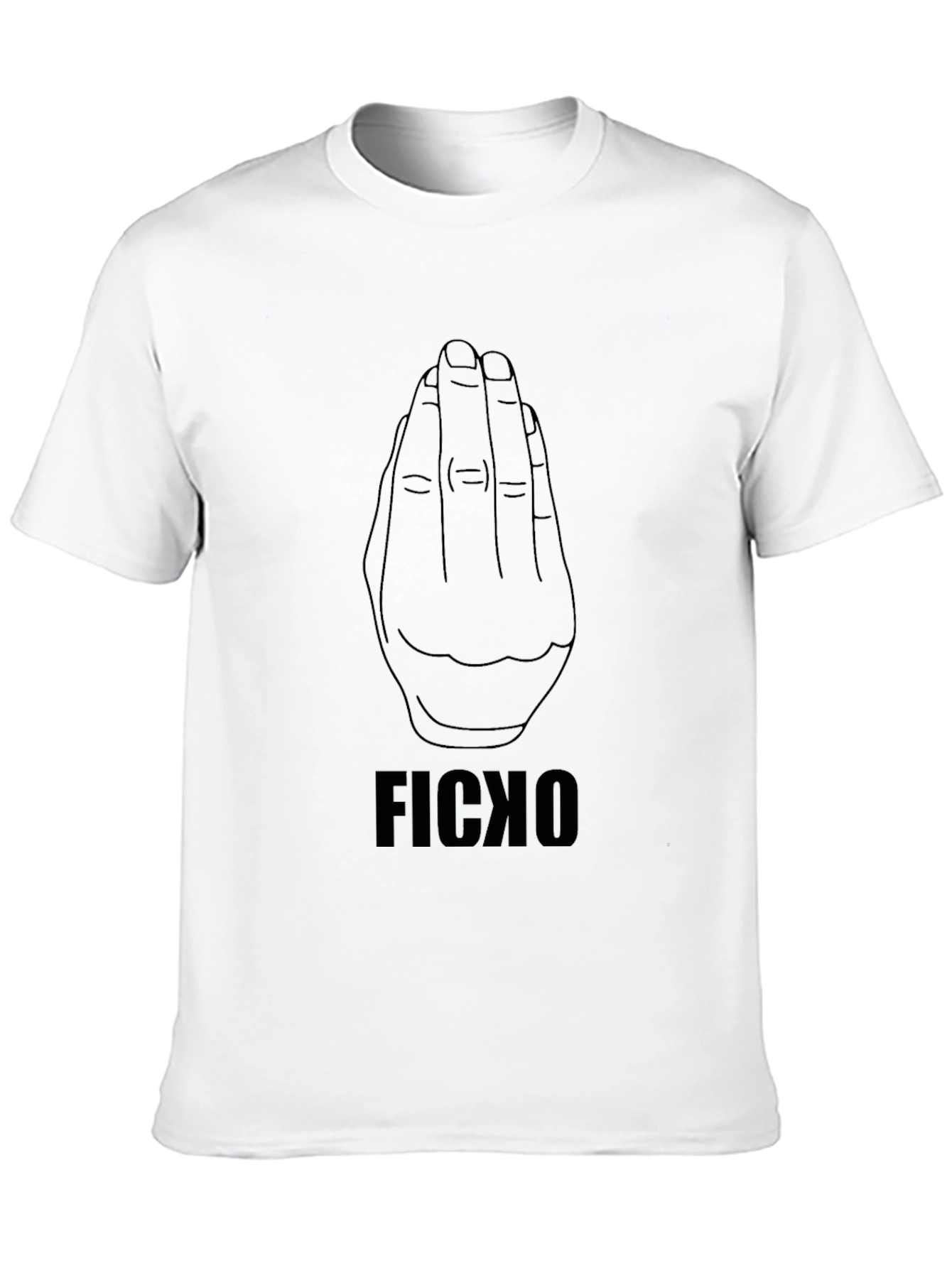 Ficko Hand Gesture Black T-Shirt