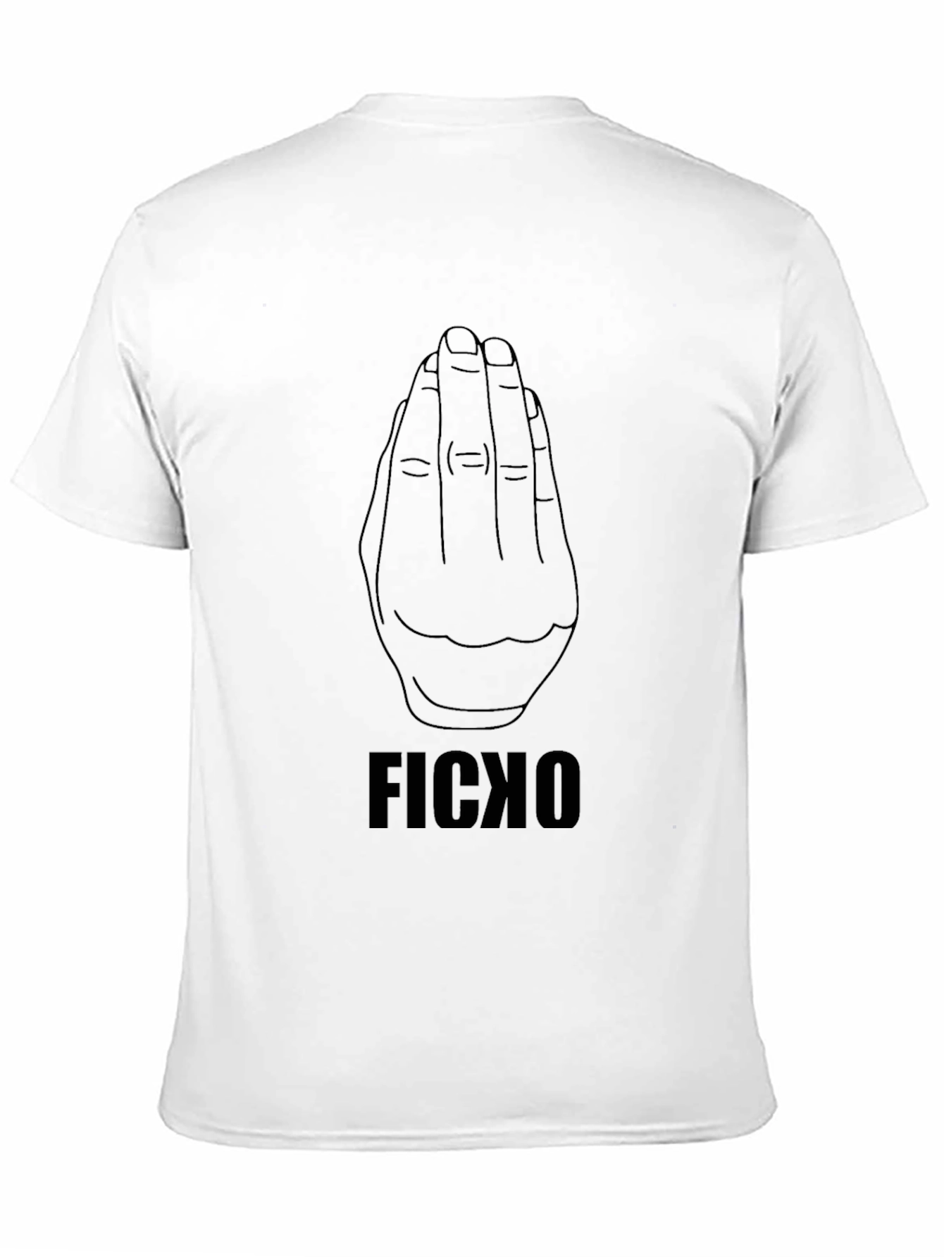 Ficko Hand Gesture Black T-Shirt