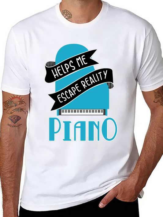 Piano Escape Reality Graphic T-Shirt