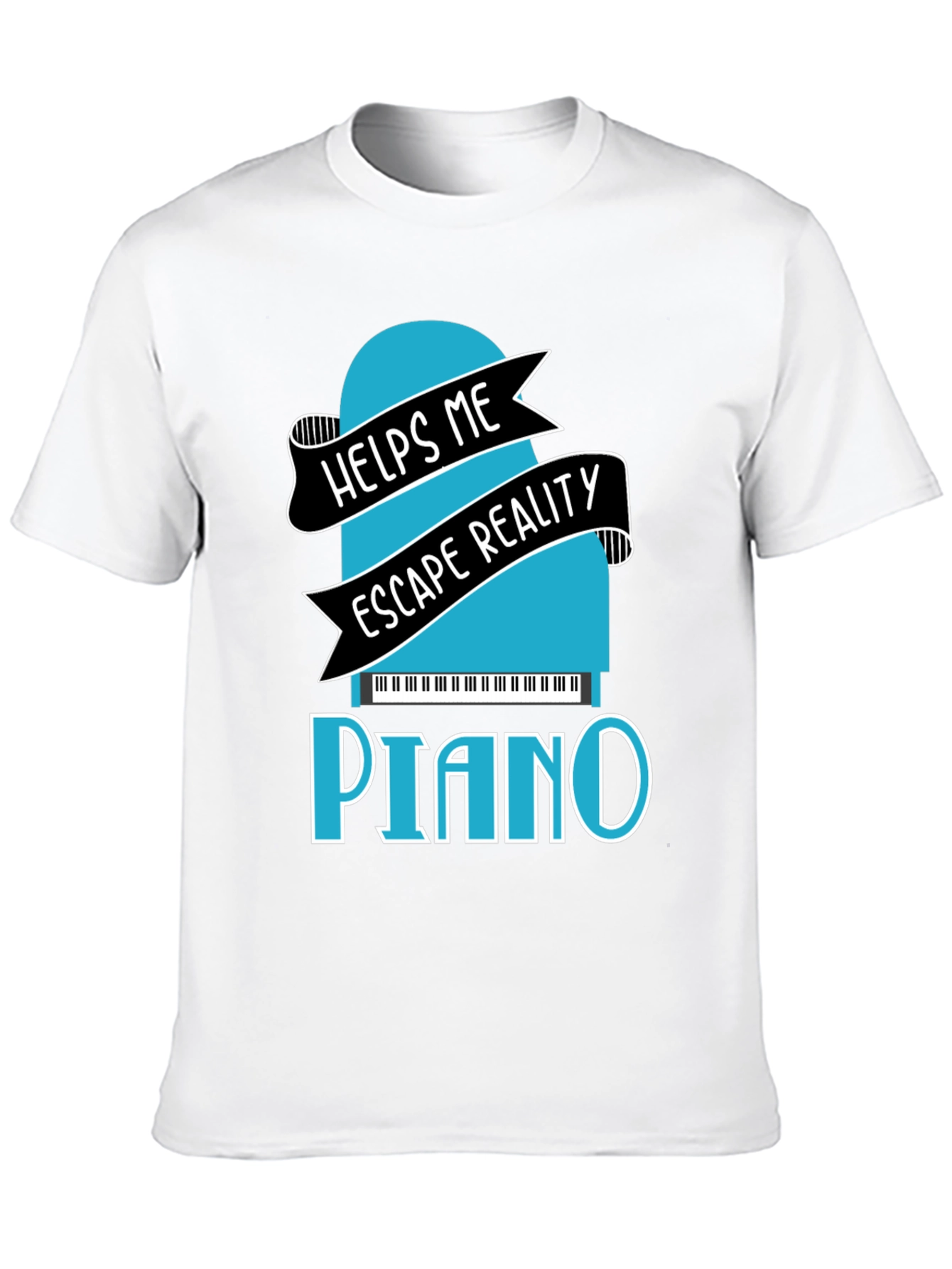 Piano Escape Reality Graphic T-Shirt